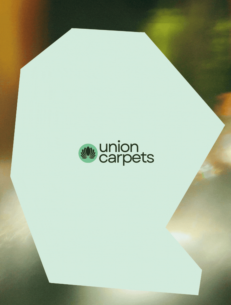 Branding and logo design for Union Carpets, a professional carpet fitting business