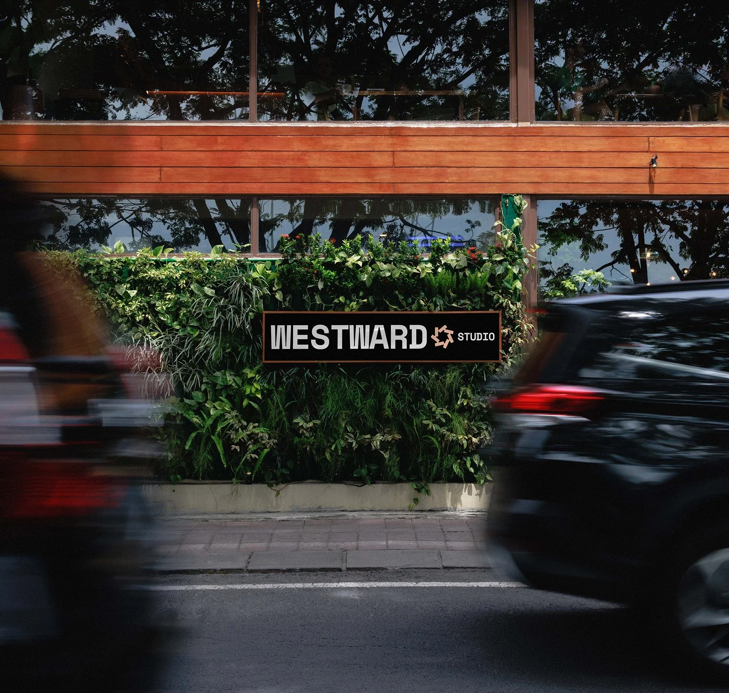 Shopfront signage for studio