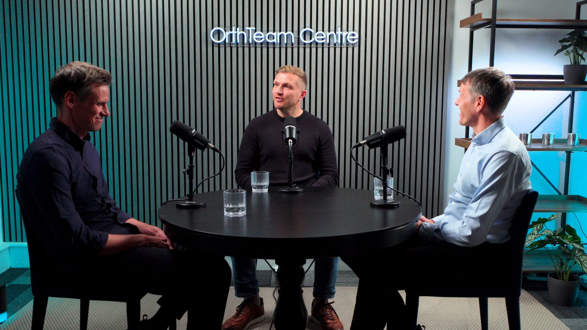 A roundtable medical insight podcast recording