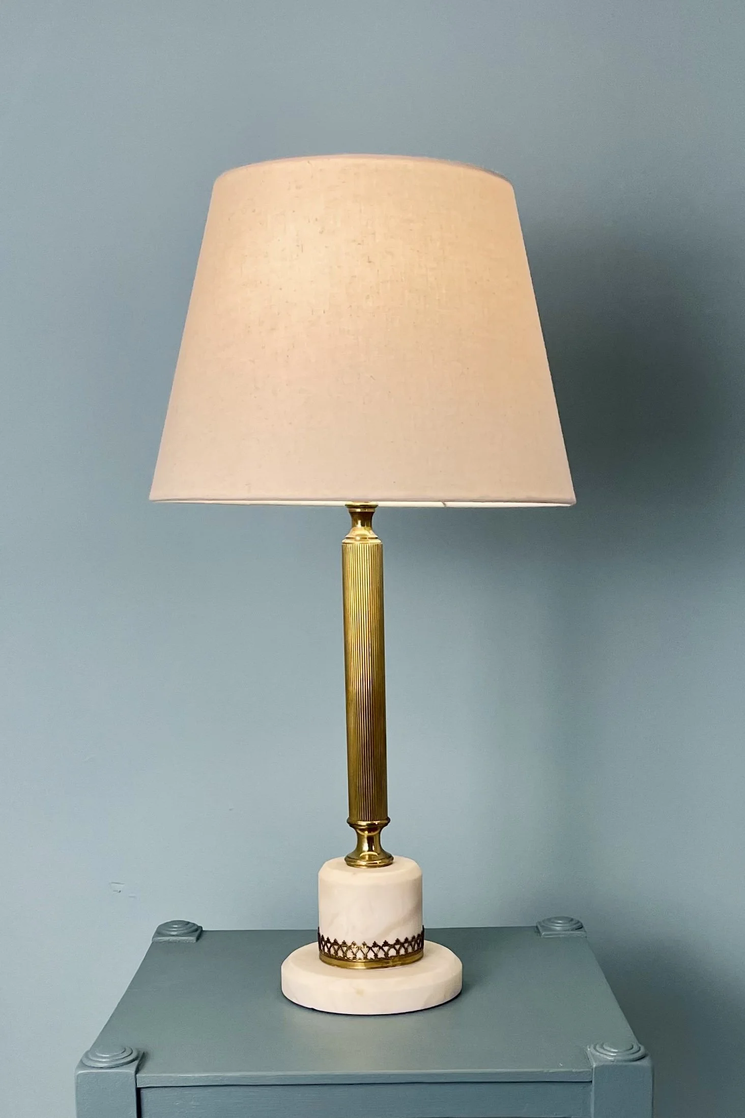 Solid Brass & Marble Column