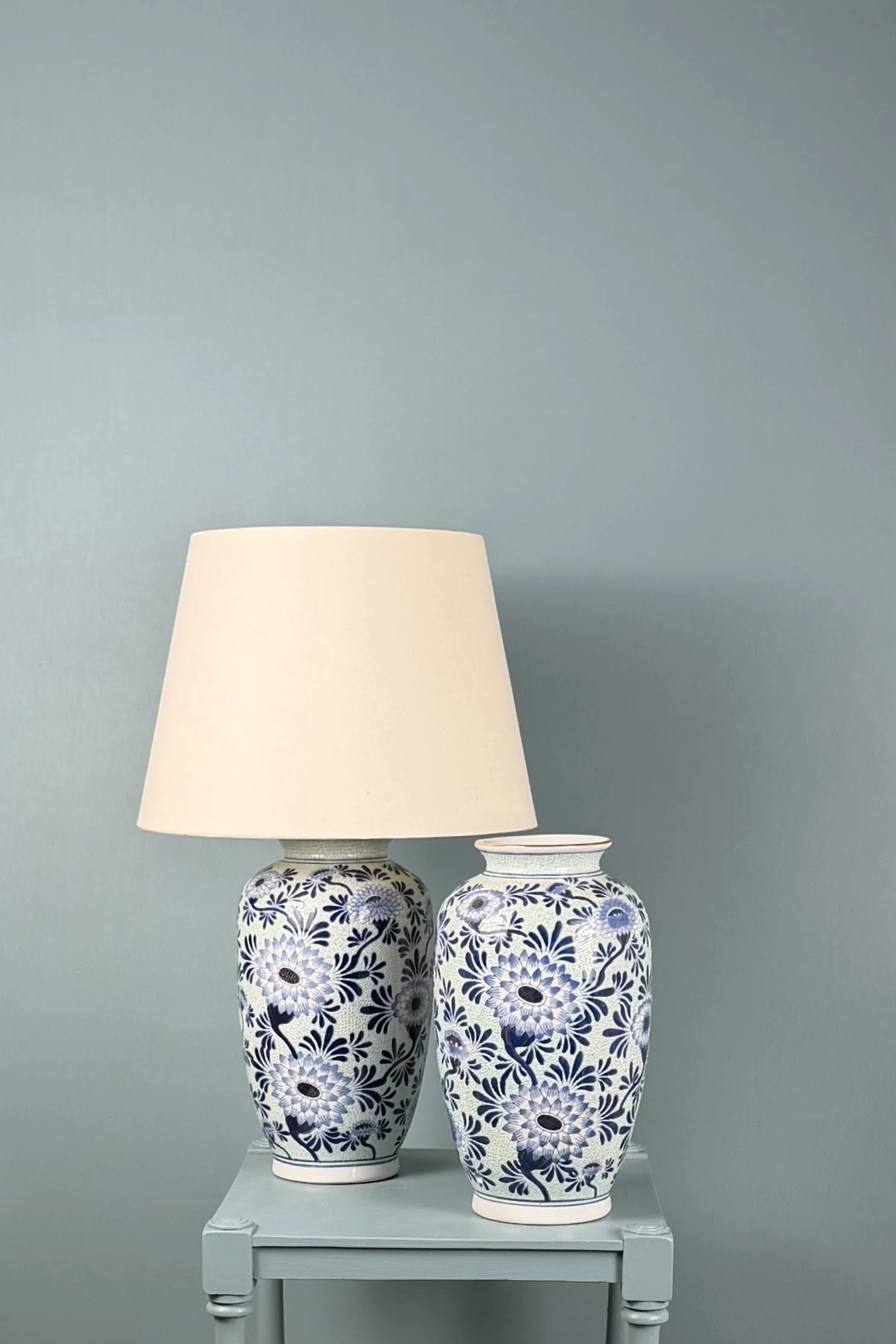 Blue & White Ceramic (Coming Soon) Pair Available
