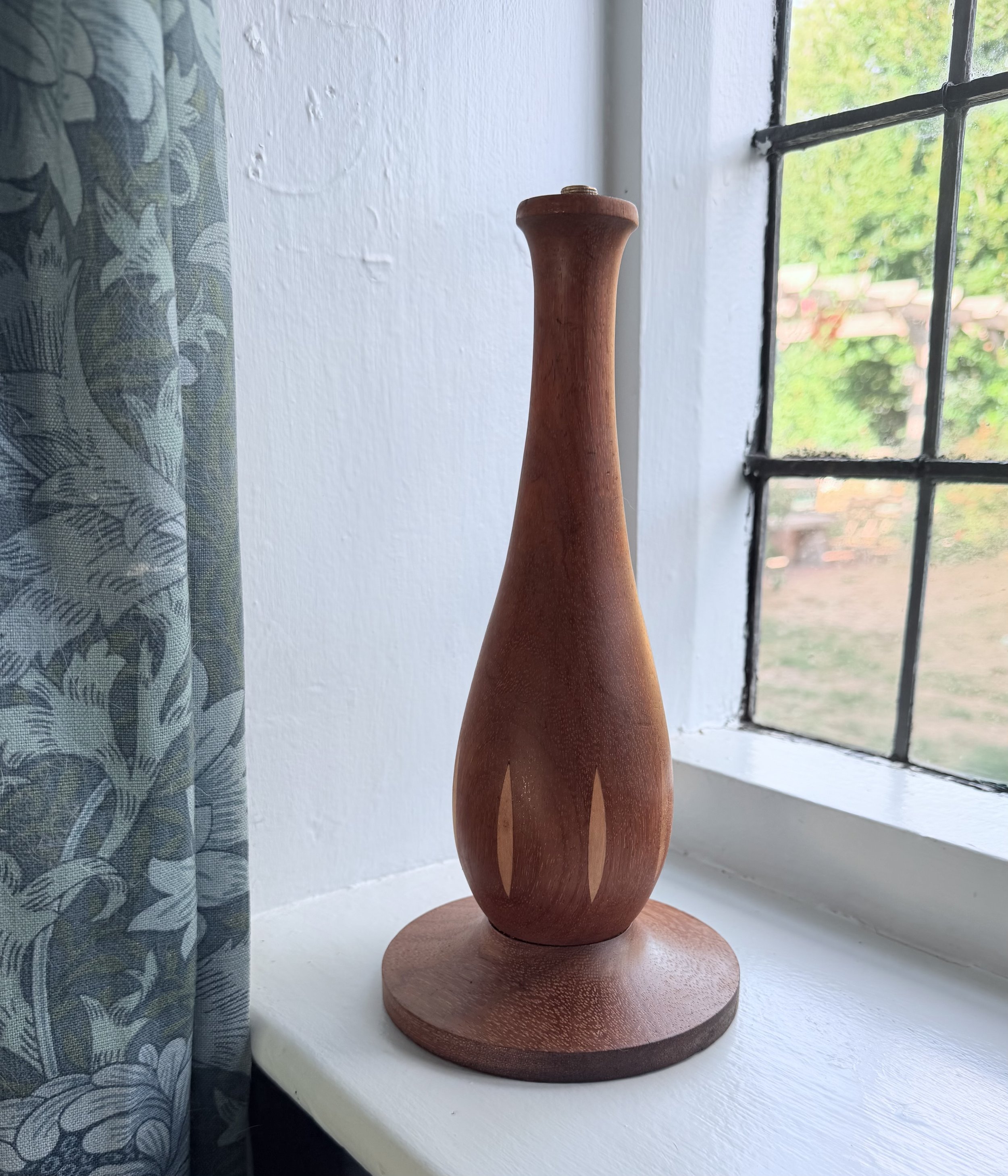 Mid century inlaid wood