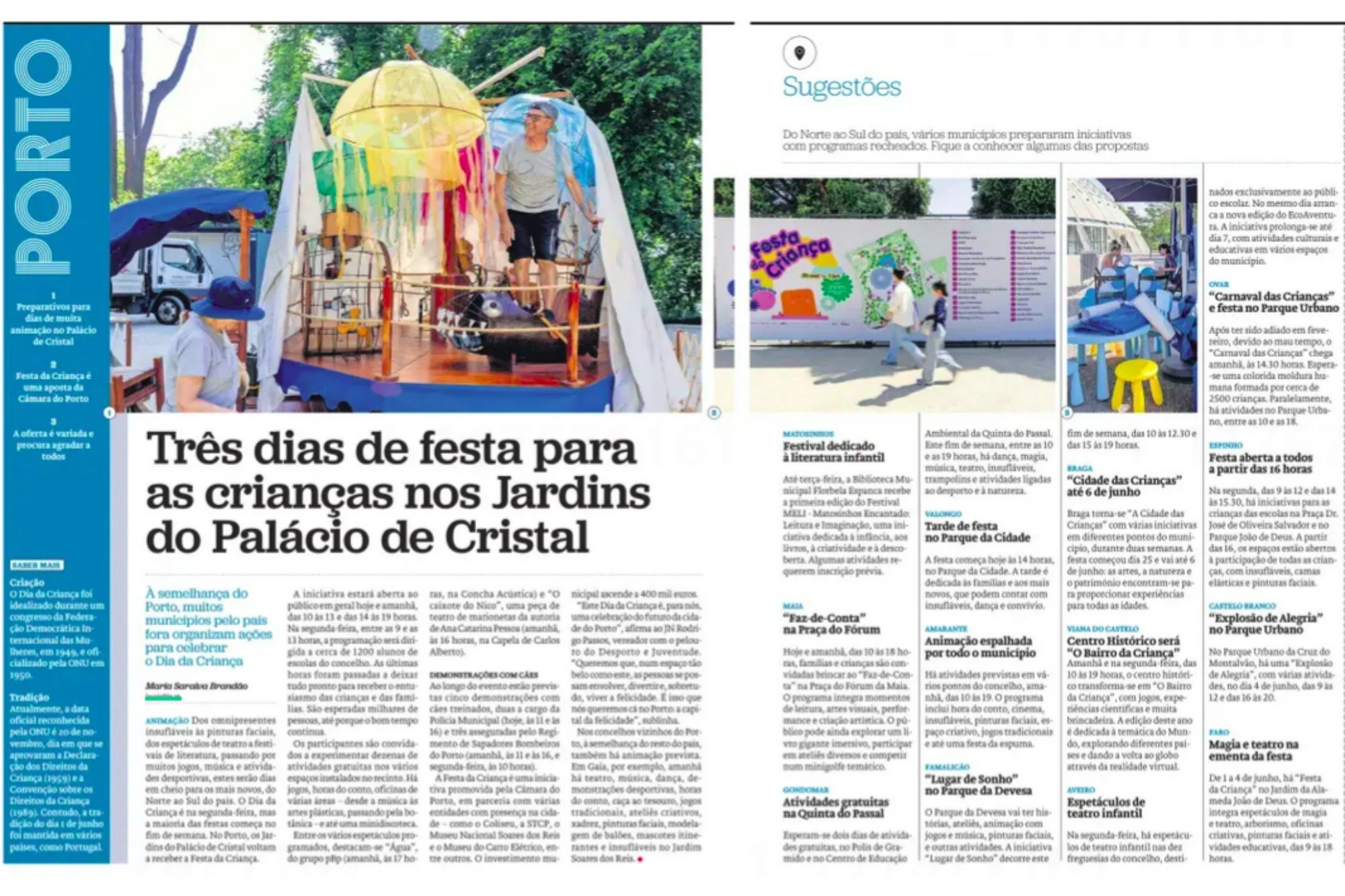 Três dias de festa para crianças nos Jardins do Palácio de Cristal