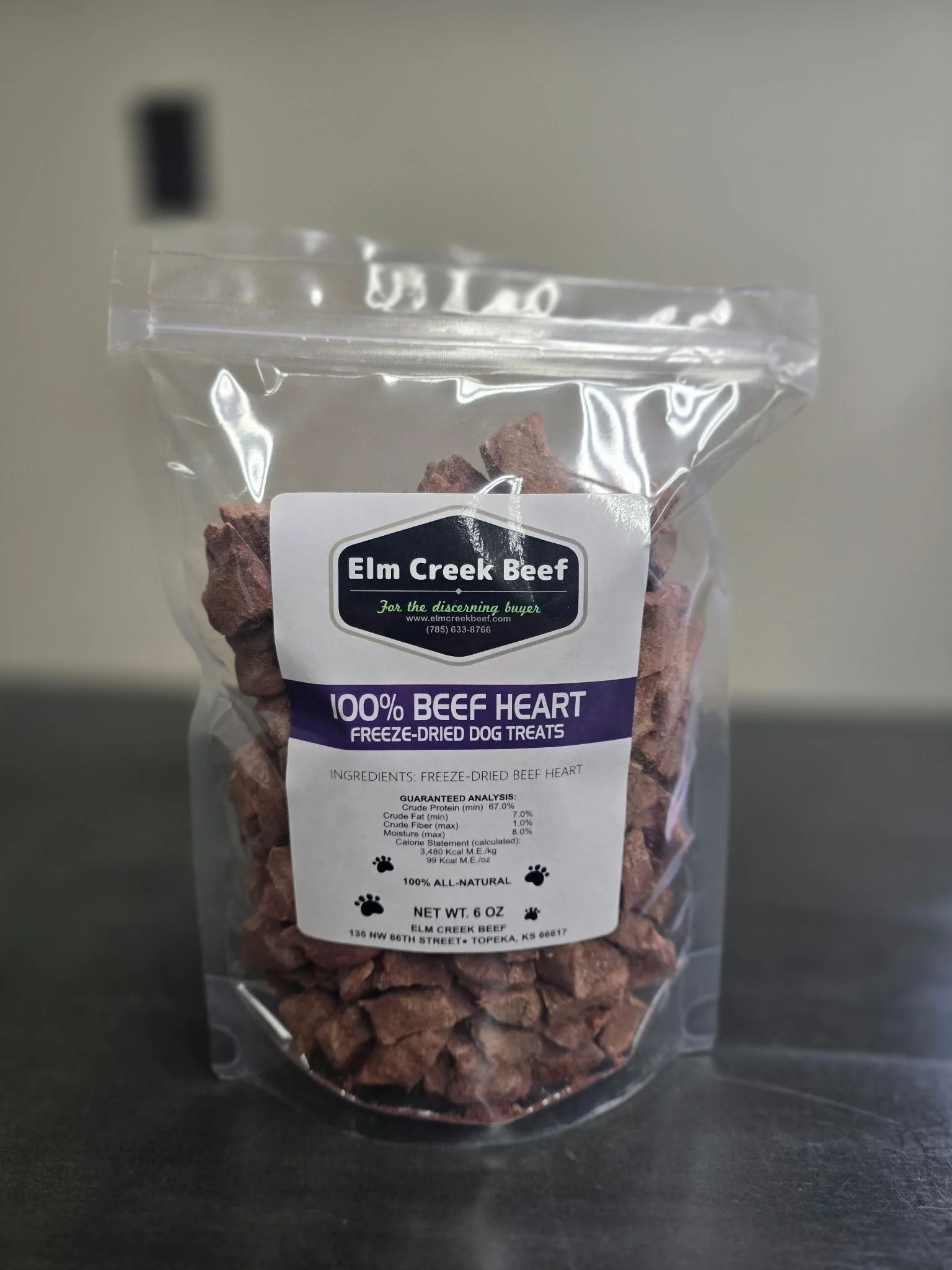 Dog Treats - Beef Heart 3oz.