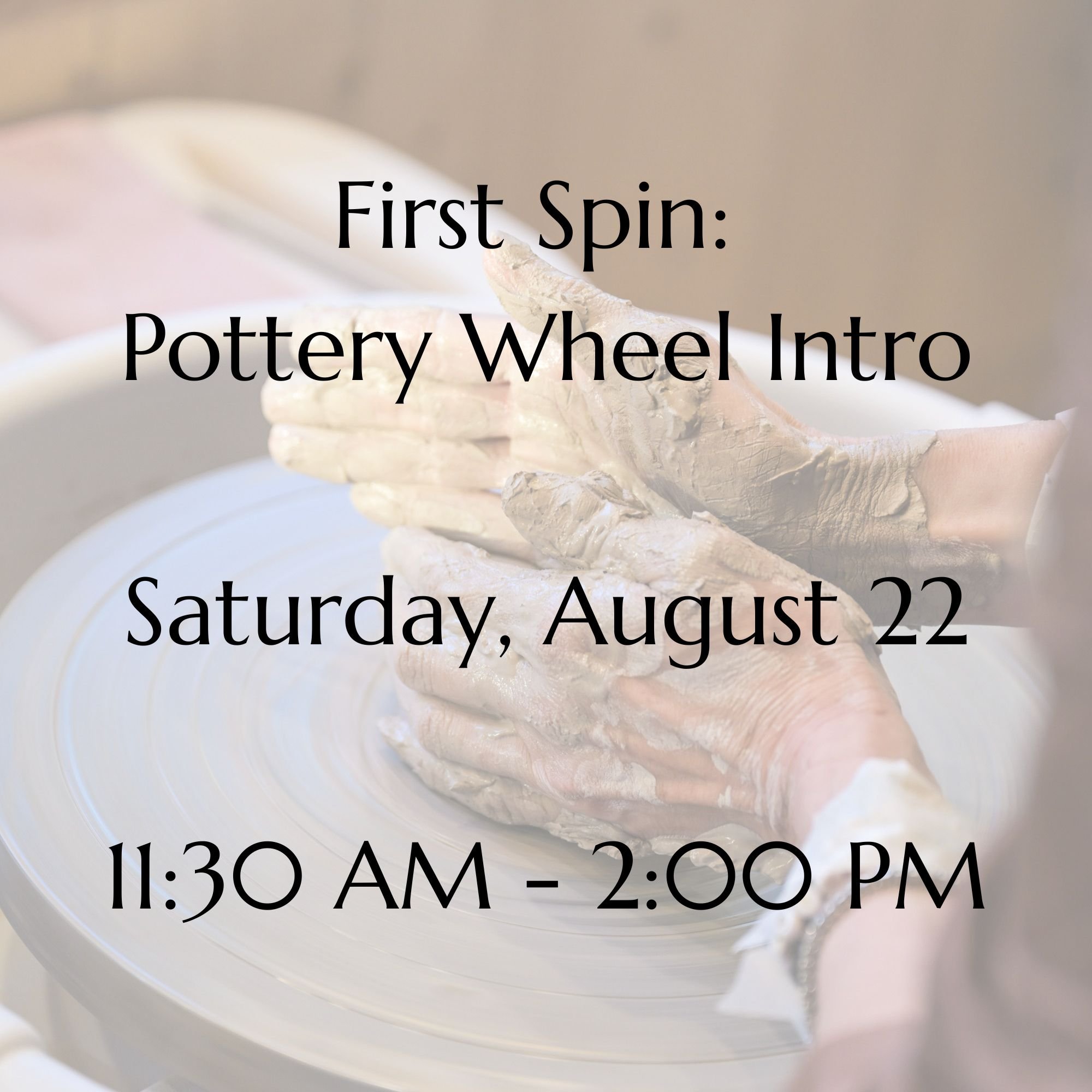 First Spin: Sat, August 22 | 11:30 AM - 2:00 PM (SMPA22)