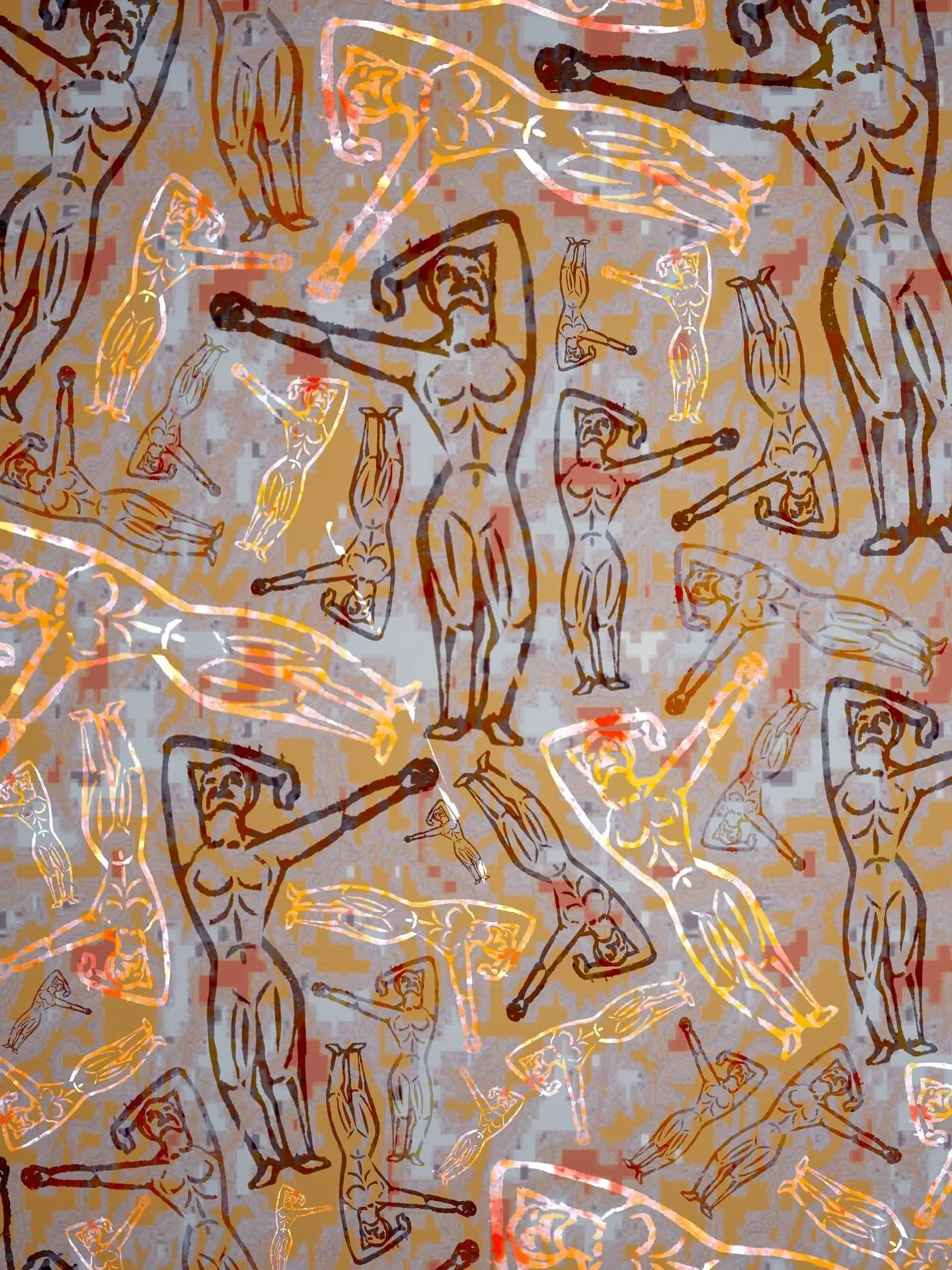 Digital Texture Experimentation collaboration with Krzysztof Peszek 

A digital cut out of my Lino cut print no.3 (&lsquo;Monument to Executed Youth&rsquo;) layered on digitalised texture by Krzysztof Peszek. 

Lino print, Blender and Procreate 

K R