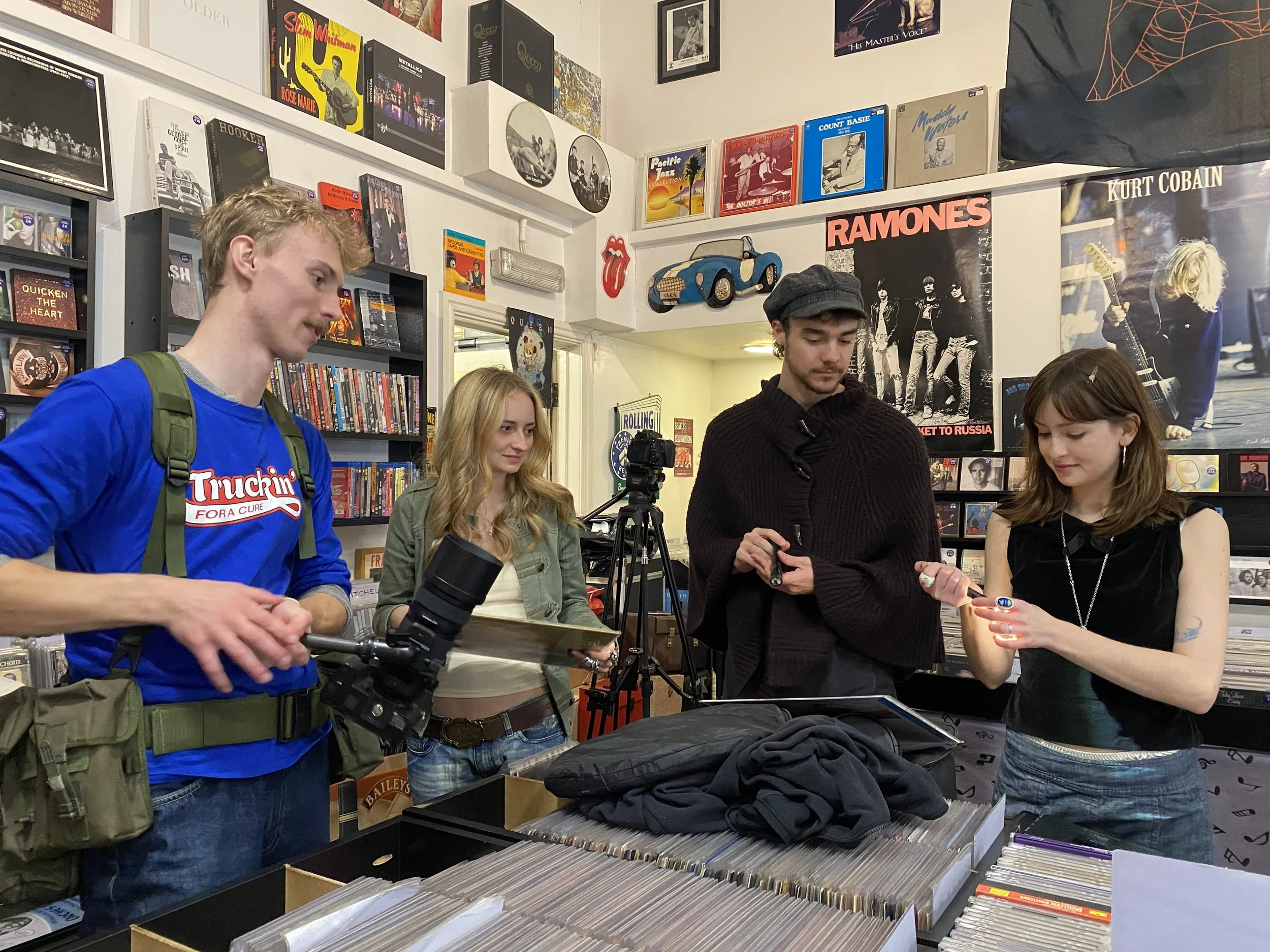 HARLAND COSSONS (DOP), LOLA TEREK (WRITER, DIRECTOR & PRODUCER), LACHLAN EVANS (ASSISTANT DOP) & DAISY CARBIN (SINGER & SONGWRITER)