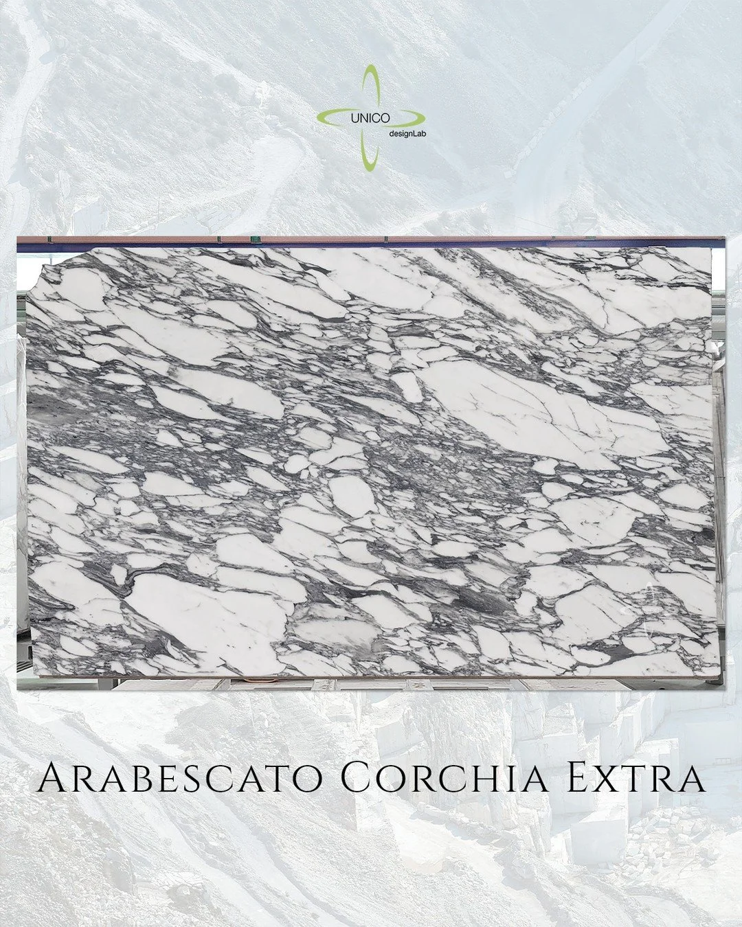Arabescato Corchia Extra | Coming Soon
120" &times; 75" &times; &frac34;"

This striking, high-movement Arabescato&mdash;sourced from the Corchia region of Tuscany&mdash;is on its way to our Medley warehouse. Bold veining, dramatic con