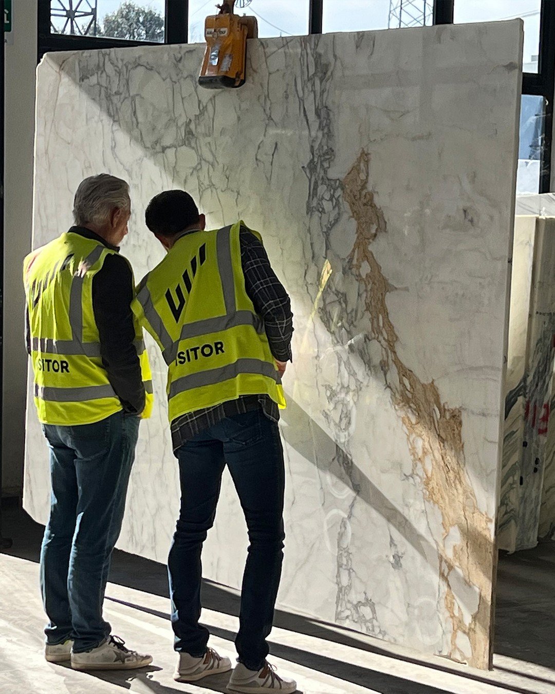 On the hunt for the right Arabescato. Selecting stone for a client&rsquo;s project goes far beyond what is simply available. Pattern, movement, coloration, and natural variation all matter&mdash;and they are never identical from slab to slab. Finding