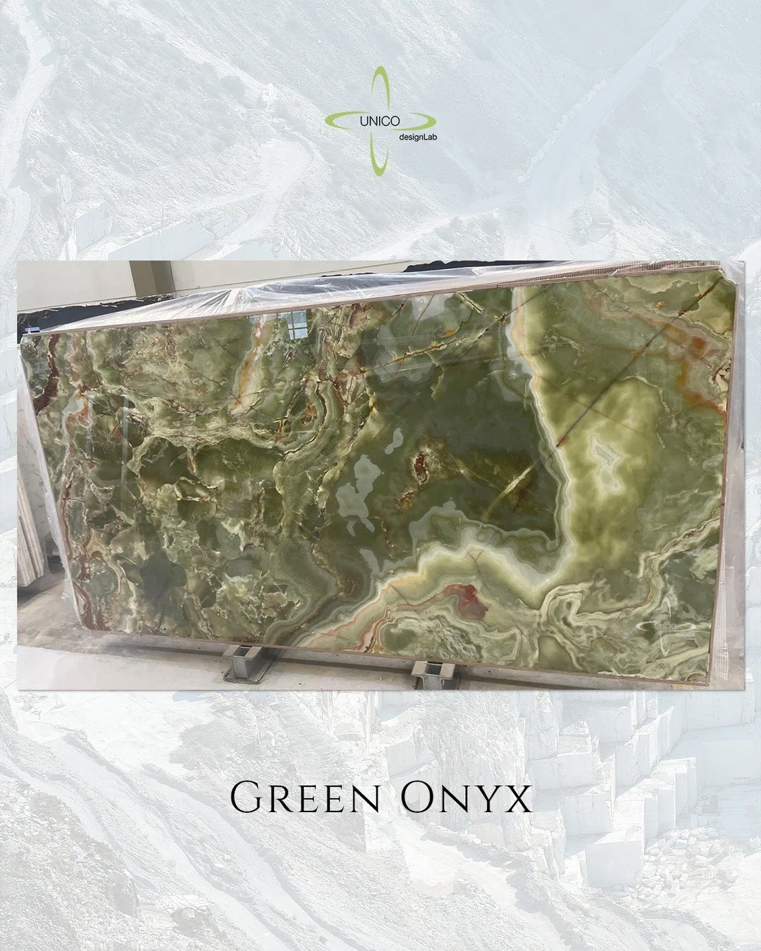 Green Onyx. Bold color, natural movement, and one-of-a-kind character.

DM for availability or visit our new slab warehouse at 7905 NW 77th Avenue - Medley (FL) 33166