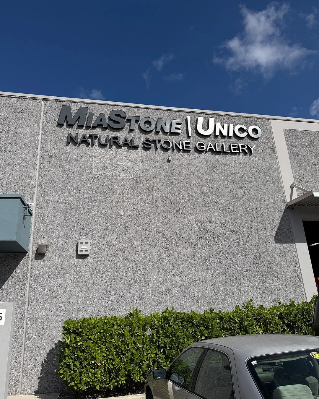 The sign is up. The slabs are in. The doors are open.
Our new Natural Stone Gallery in Medley, FL is officially complete and fully ready for visitors. Designers, architects, builders &mdash; come walk the warehouse and see what just arrived.
📍 Medle