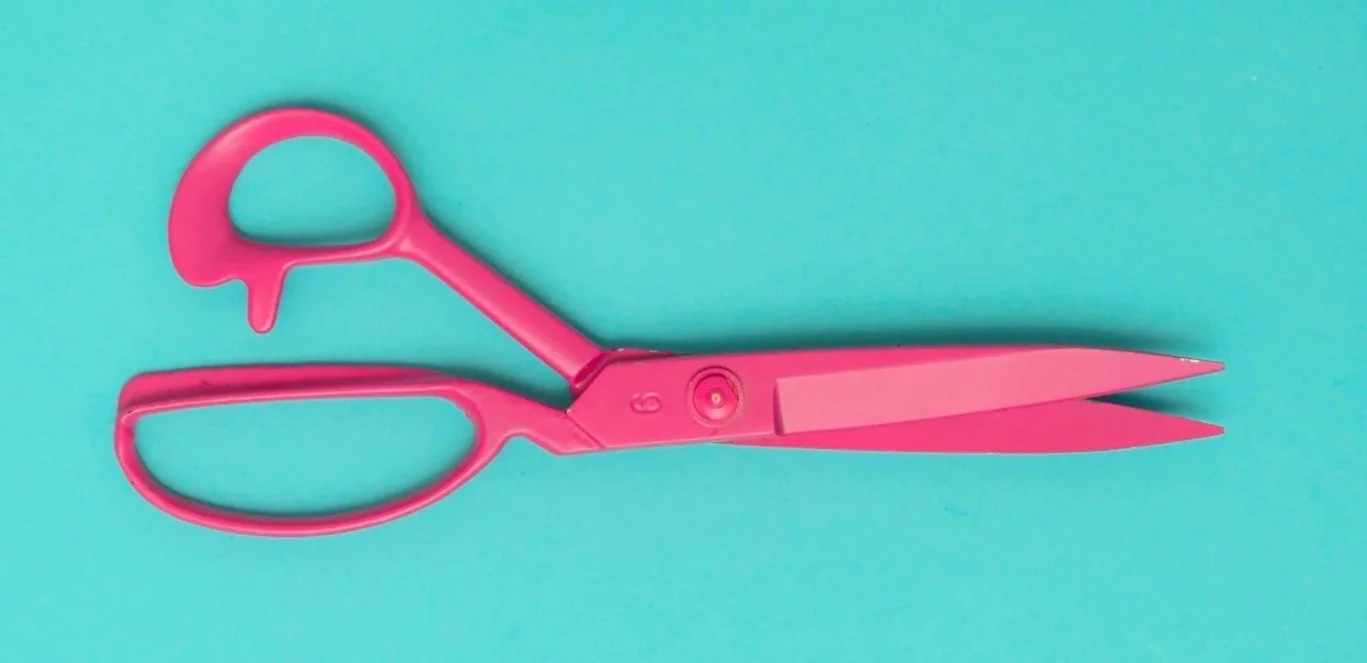 Scissors symbolising cutting the words in personal statement