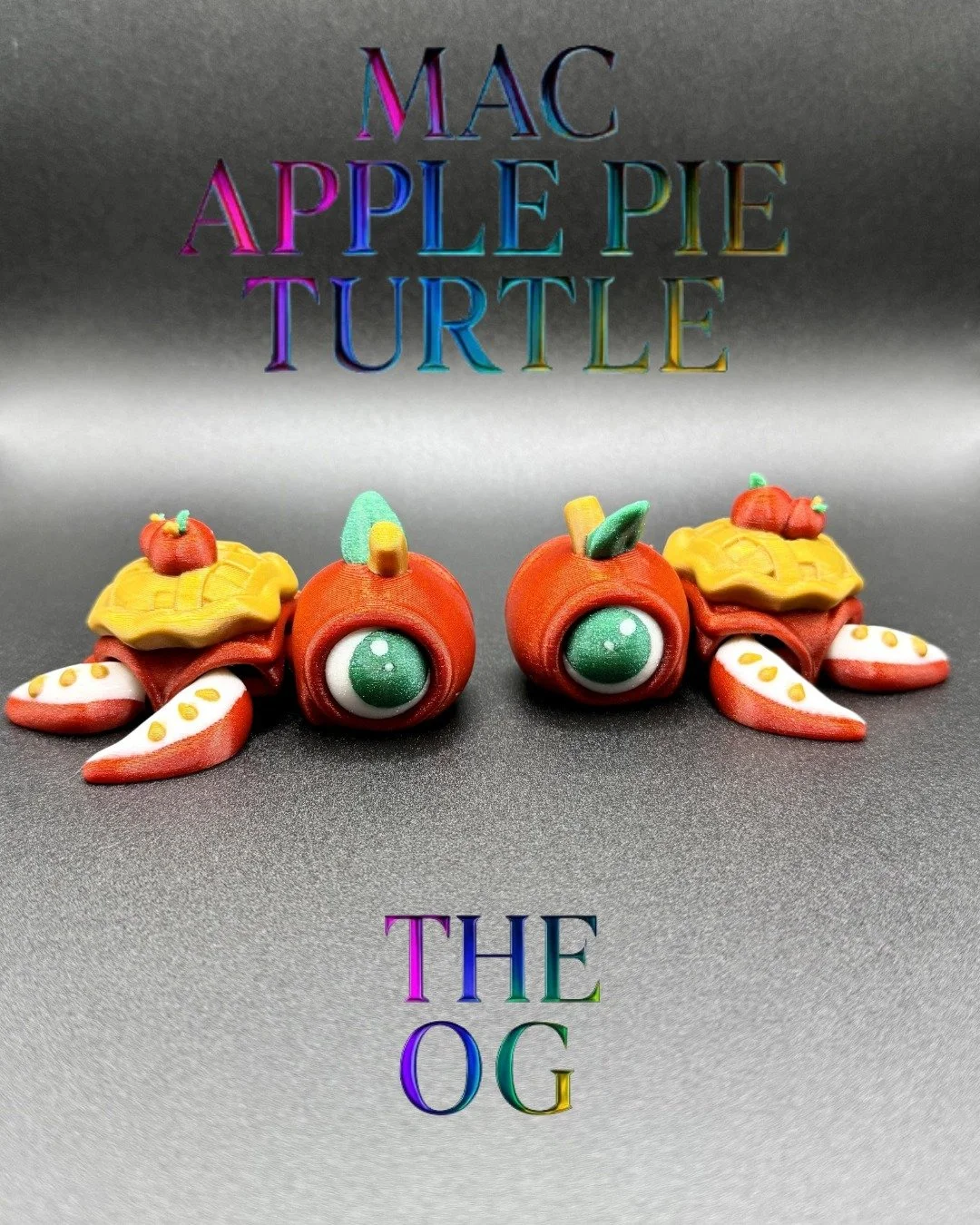 Mac Apple Pie Turtle &mdash; The OG. Not the remix.
Hot press, cold facts &mdash; this cutie&rsquo;s the OG Rebel Alicorn design @rebelalicorn .
Accept no imitations. 

Everyone&rsquo;s trying to copy the recipe, but baby&hellip; this pie&rsquo;s ser