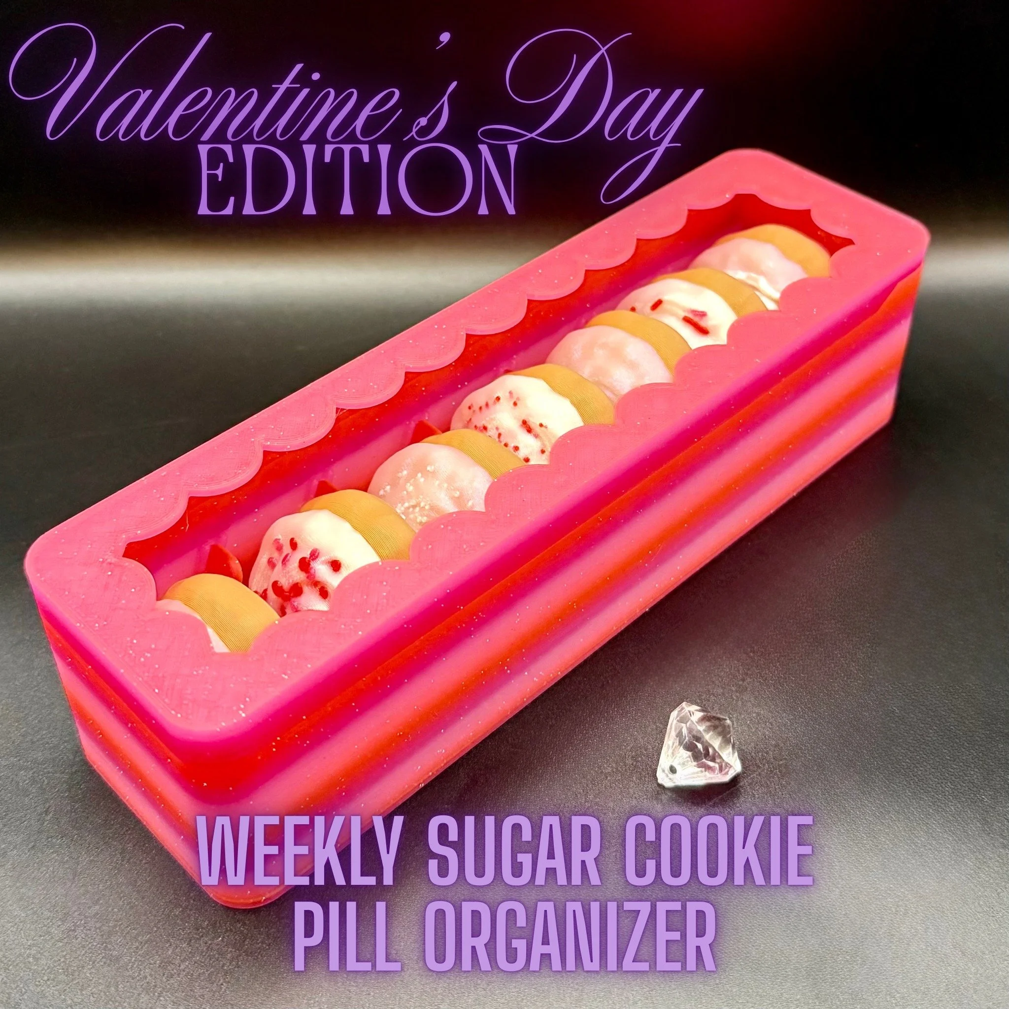 Weekly pill organizer (7 day) but make it a COOKIE. 🍪✨
Yes, it&rsquo;s a cookie pill organizer. Yes, it&rsquo;s a medication organizer. And no, we are not doing the sad beige plastic pharmacy box era.

This is for the girlies who want their routine 