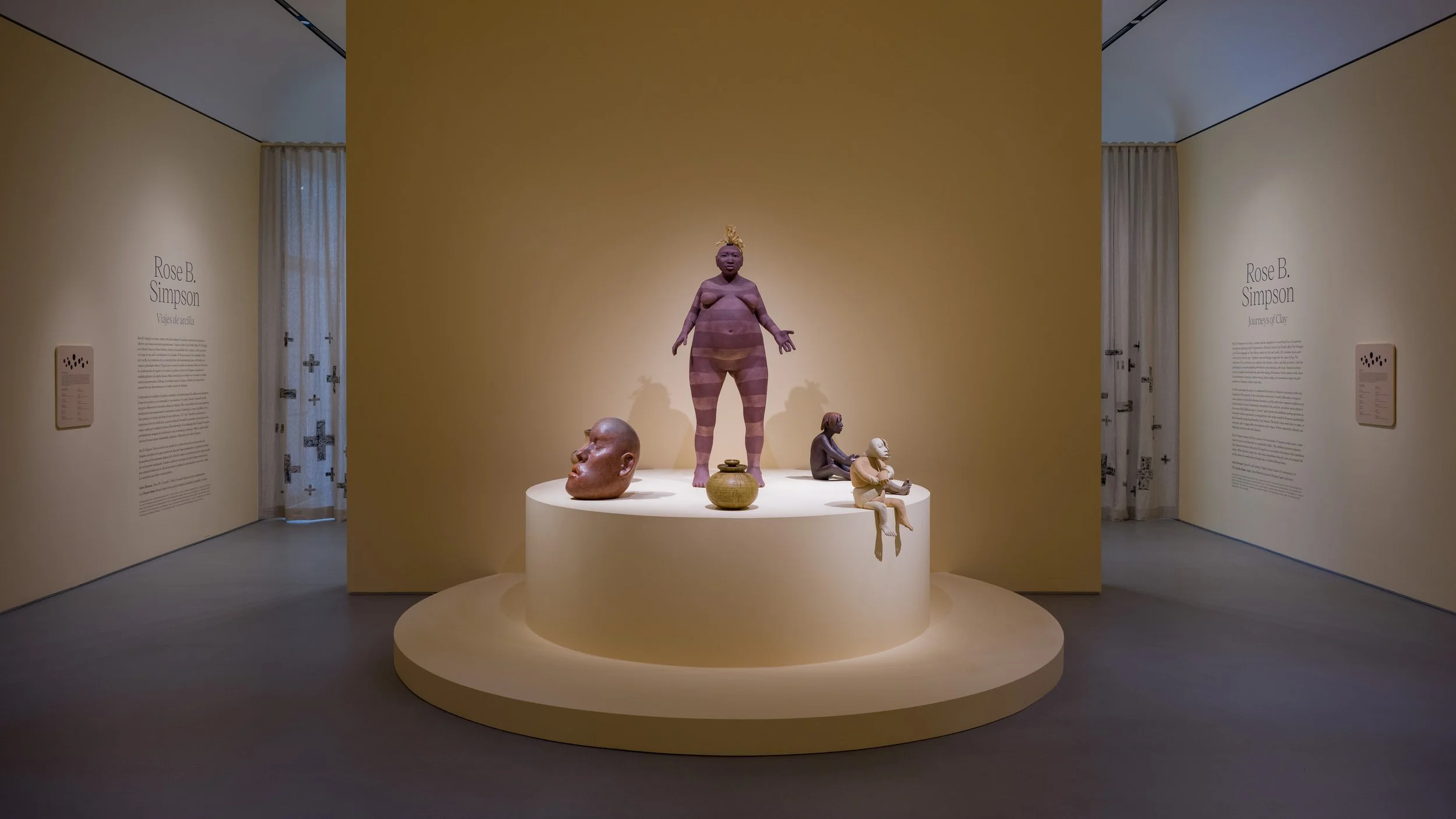  Installation view of Rose B. Simpson: Journeys of Clay (March 23 – September 1, 2024) at the Norton Museum of Art, West Palm Beach, Florida. Courtesy of the Norton Museum of Art. Photos: Ashley Kerr. 