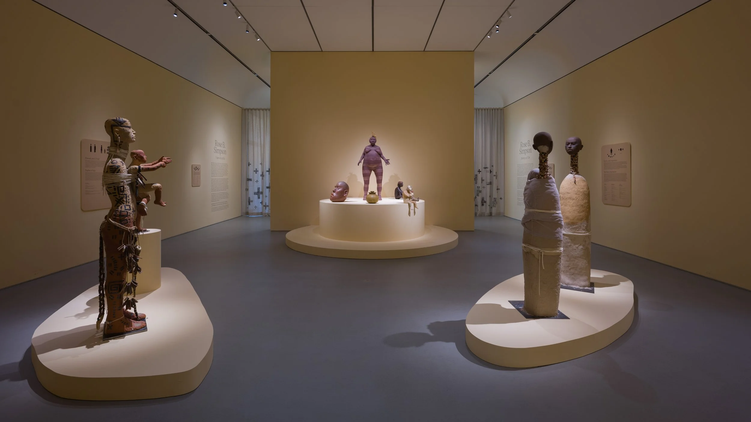  Installation view of Rose B. Simpson: Journeys of Clay (March 23 – September 1, 2024) at the Norton Museum of Art, West Palm Beach, Florida. Courtesy of the Norton Museum of Art. Photos: Ashley Kerr. 