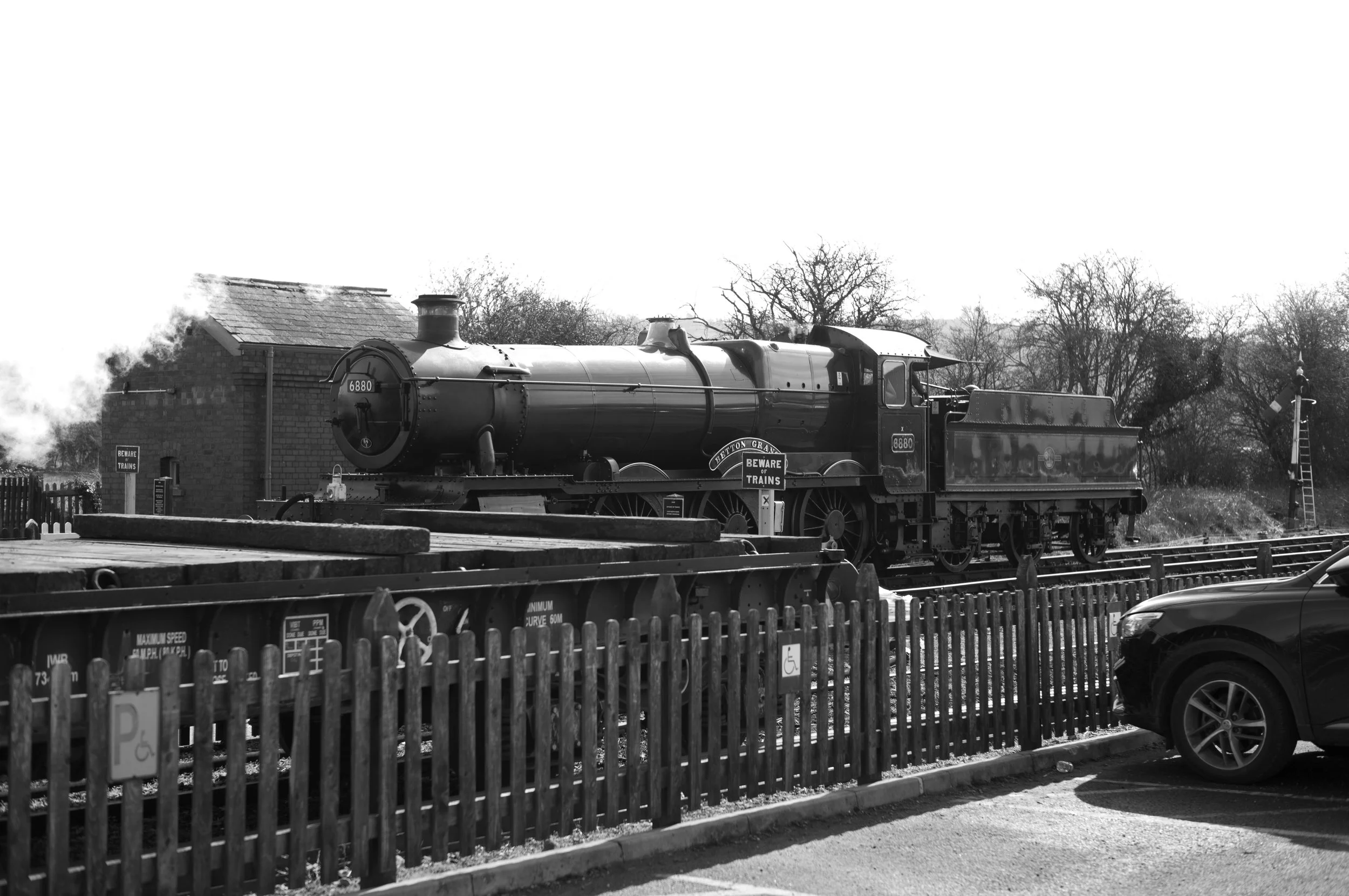 'Betton Grange' locomotive reversing.