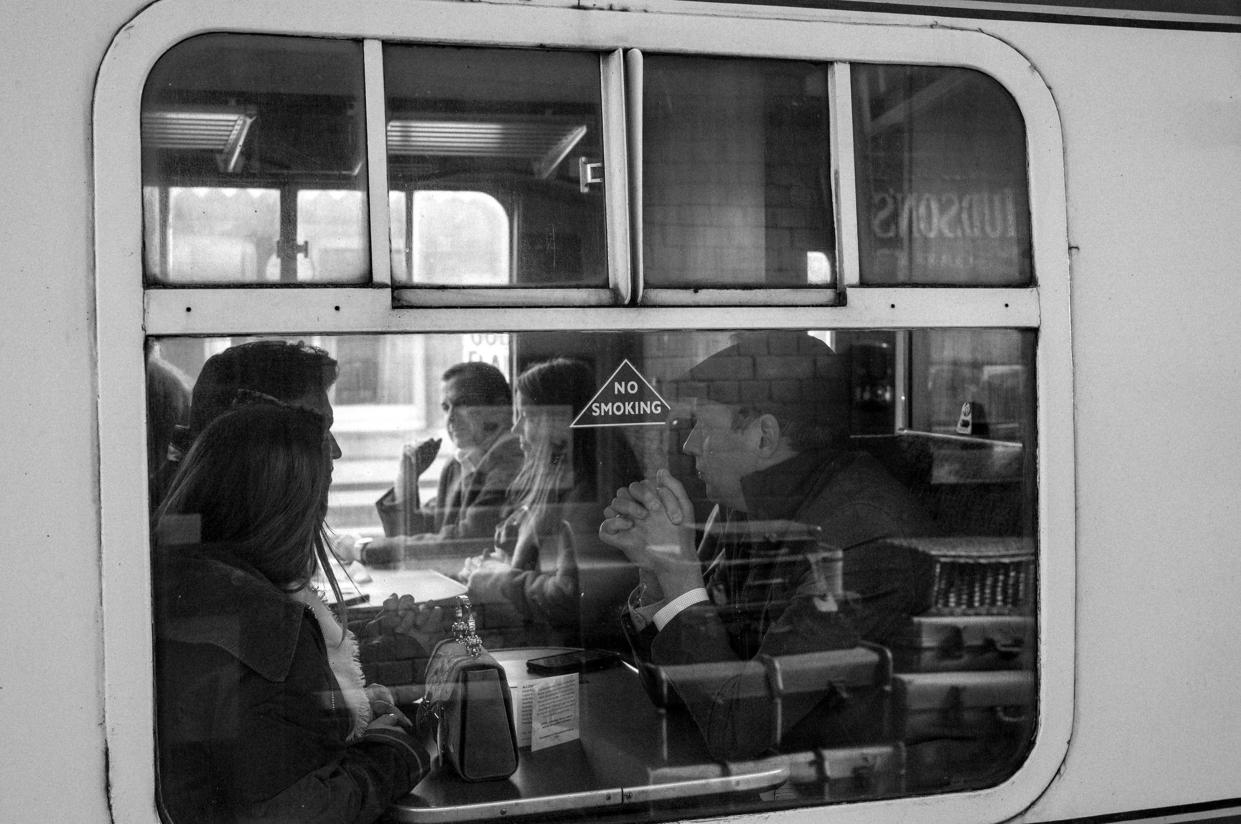 Settling in for the journey.