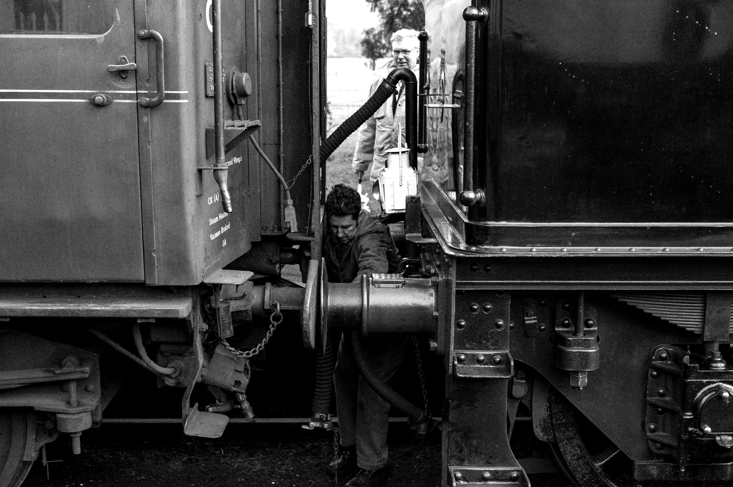 Coupling the tender to a carriage.