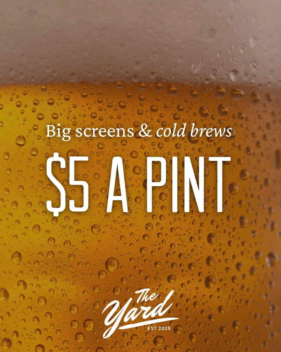 $5 beers that hit different on game day. 🍻

#beer #beerstagram #craftbeer #coldbeer #beerlover #beertime #brewpub #happyhour #drinklocal #beerspecials #TheYardColumbia #DowntownHomecourt #EveryGameEveryEraEveryAthlete #DowntownColumbia #ColumbiaEats