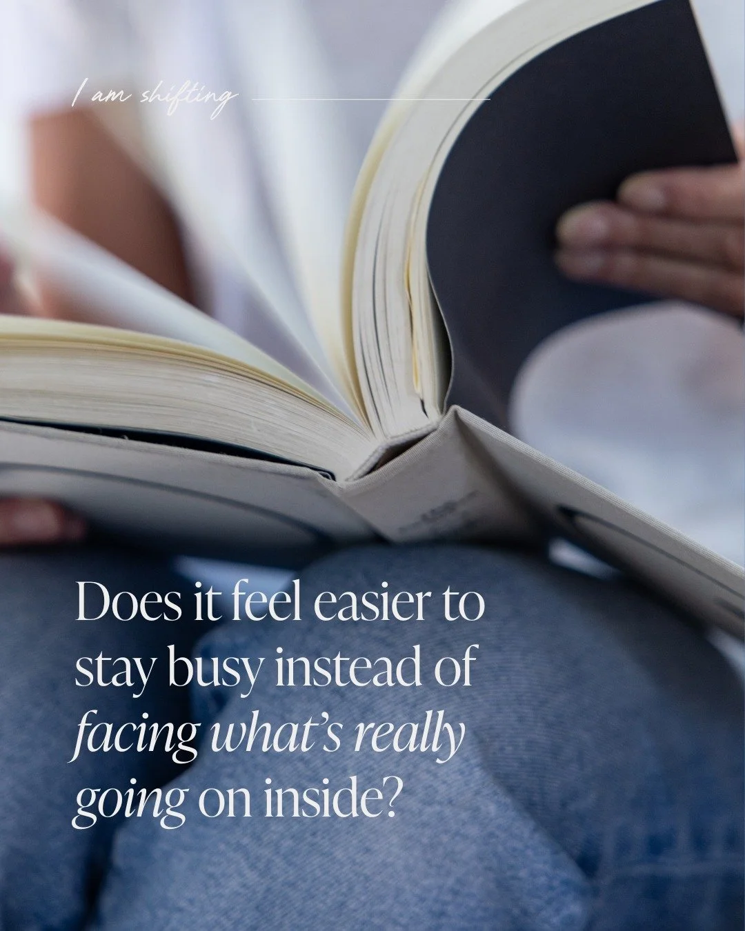 Sometimes our schedules are full because life is full. And sometimes they&rsquo;re full because the quiet feels a little too honest. When we slow down, we&rsquo;re often afraid we&rsquo;ll have to face things we&rsquo;ve been avoiding:

The past.
Reg