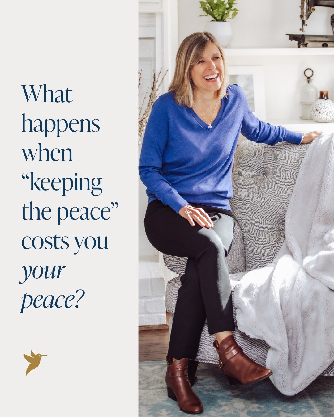 I used to think being the calm one was a sign of strength.

The one who didn&rsquo;t rock the boat, and smoothed things over so everyone else could stay comfortable. But over time, I realized what it was costing me my own peace.

When you spend years