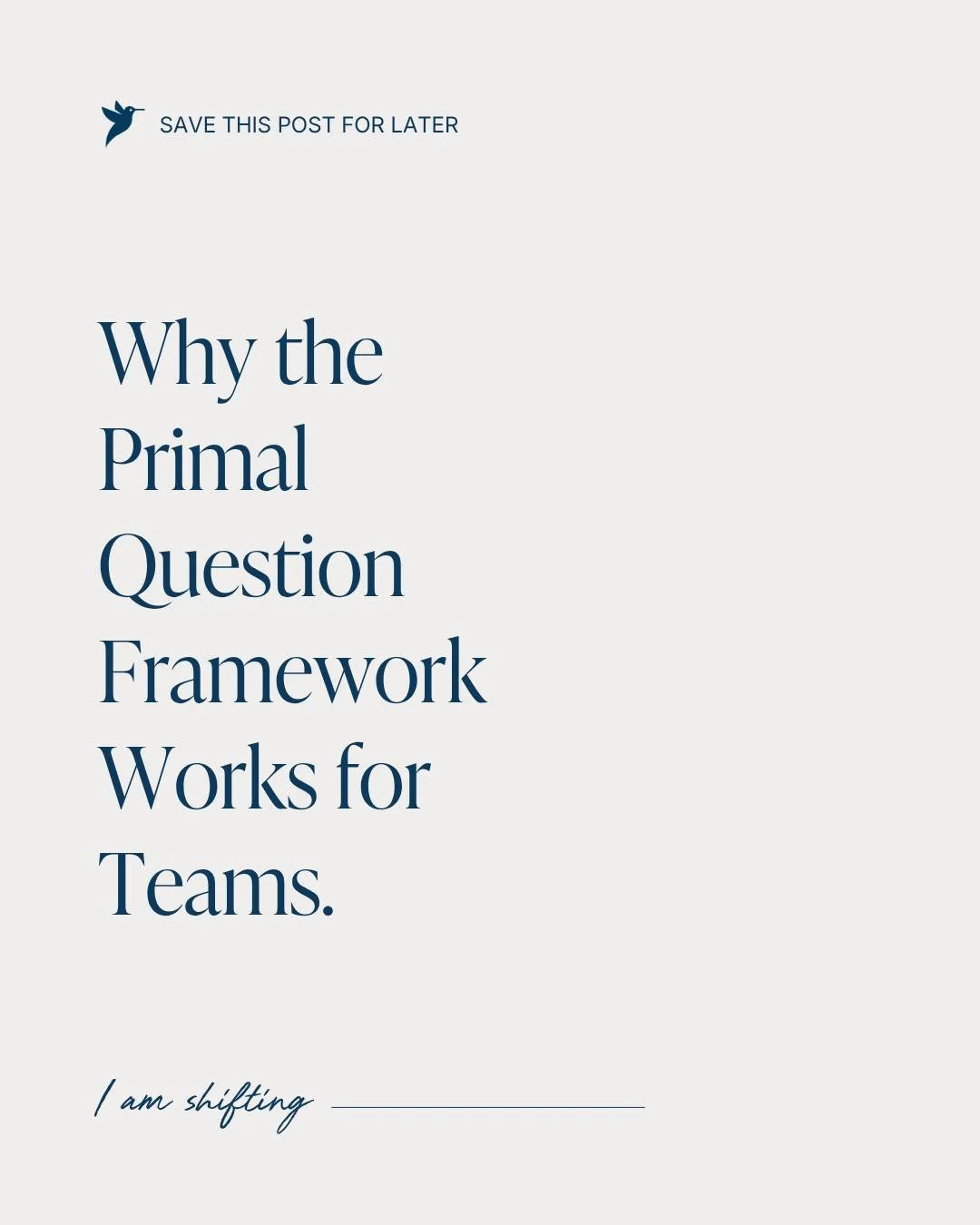Some leaders hesitate to bring coaching frameworks into the workplace because they worry it may require employees to share deeply personal experiences.

That is not the goal of a Primal Question workshop.

The purpose is to help people understand the