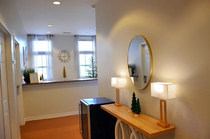 The warm and inviting entry way to the office of Stafford and Associates Counseling in Mooresville, NC