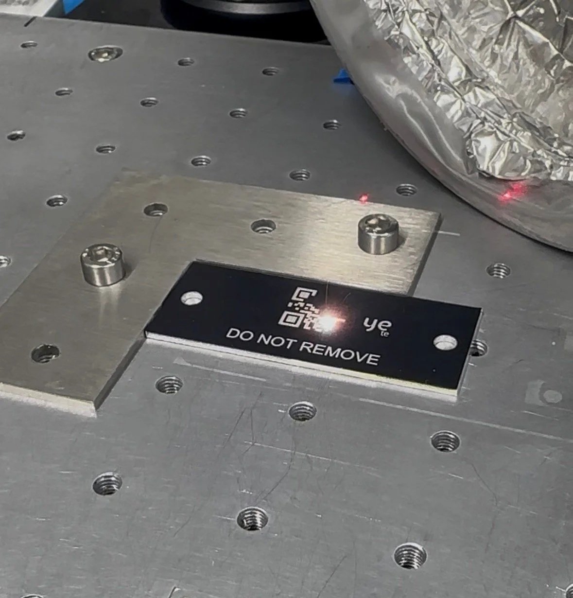 Axis Engraving asset tag