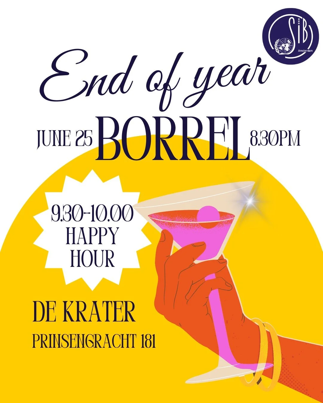 END OF YEAR BORREL
JUNE 25, 8.30PM DE KRATER
