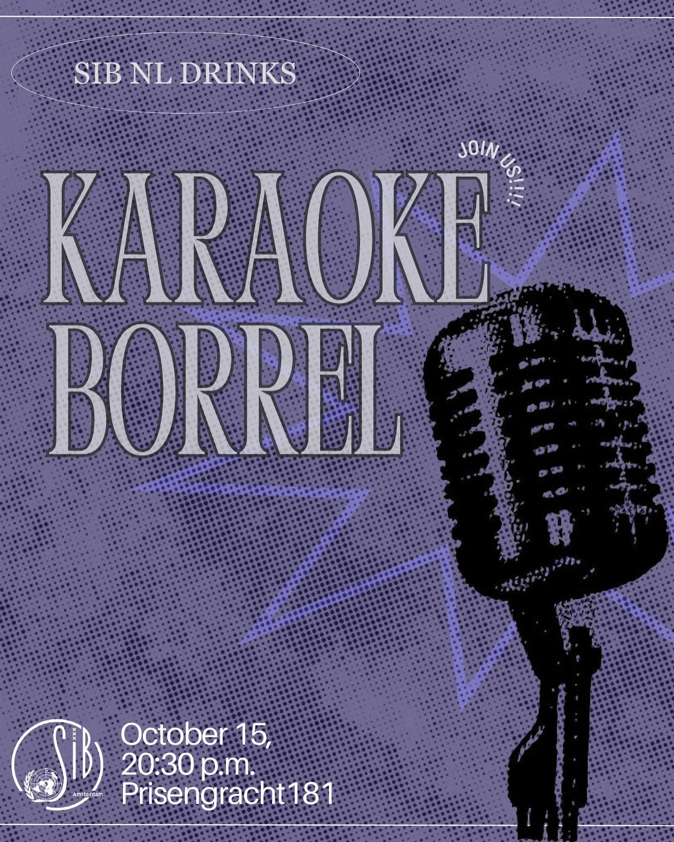 SIB NL Drinks - Karaoke Borrel 🎤

Come join us for a fun evening with our fellow SIB chapters across the Netherlands! Start with a drink and then sing your heart out at karaoke. A great chance to meet new people and connect with SIBlings from other 
