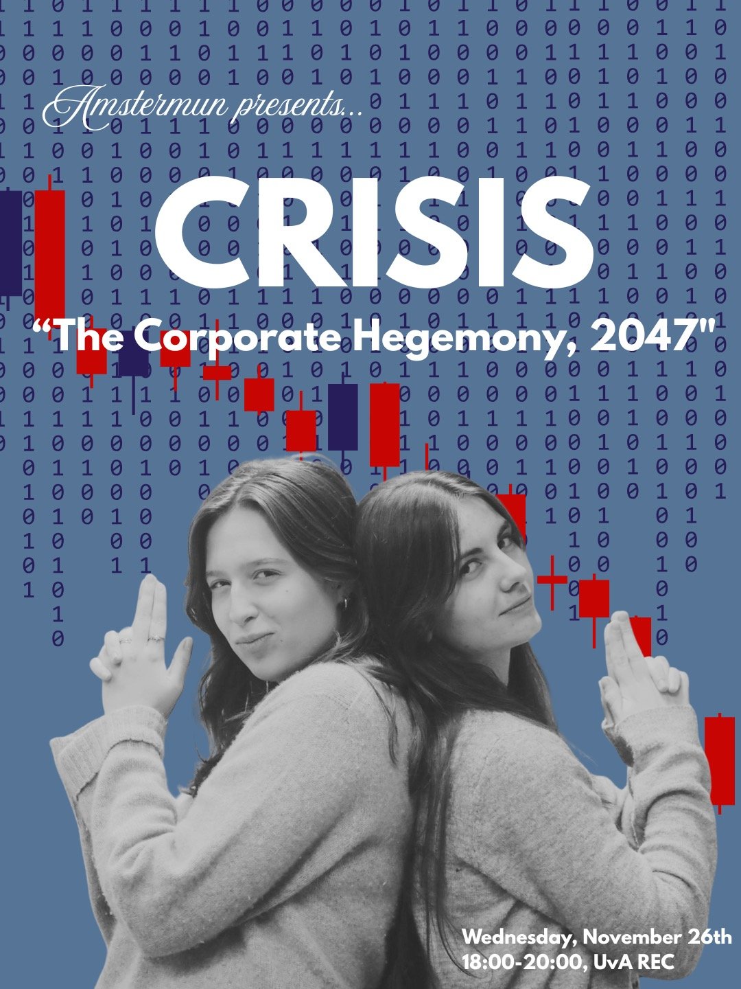 Wanna try out the experience of a crisis delegate? 🚨

In this week&rsquo;s session of the AmsterMUN Delegation, you will be thrown into a world, where companies have overtaken, reducing countries into powerless shells. Become a titan of industry and