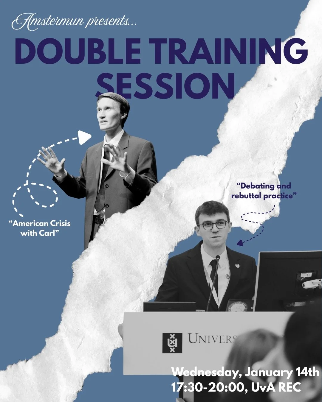 Learn how to dismantle your opponents, or how to behave in an American crisis committee! 💬

This Wednesday, AmsterMUN brings you a choose-your-own-adventure of a session. You can learn the ins and outs of how crisis committees are carried out in Ame