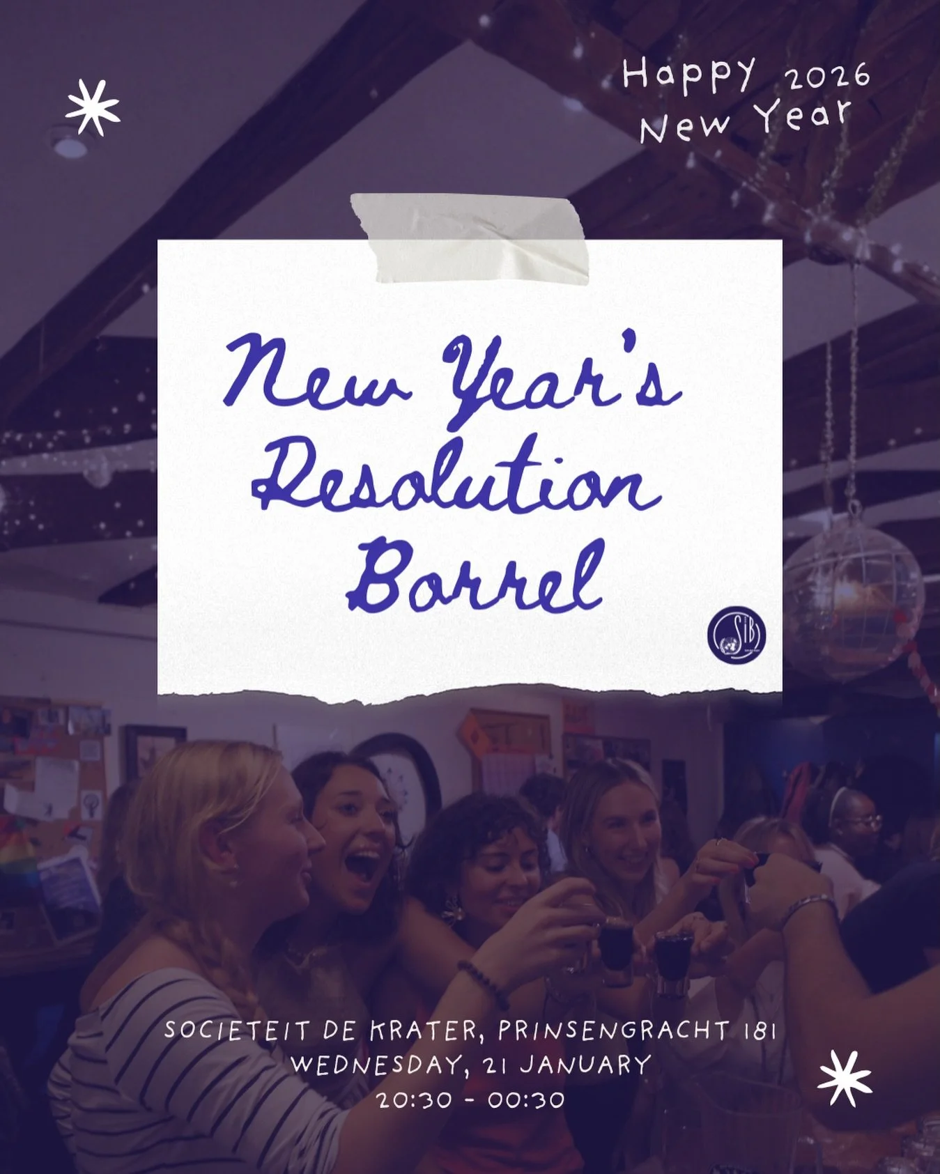Join us for our New Year&rsquo;s Borrel ✨, an evening dedicated to good company, good conversations, and a fresh start!

We will provide pens and paper so you can write down your New Year&rsquo;s resolution ✍️, whether it&rsquo;s a personal goal, an 
