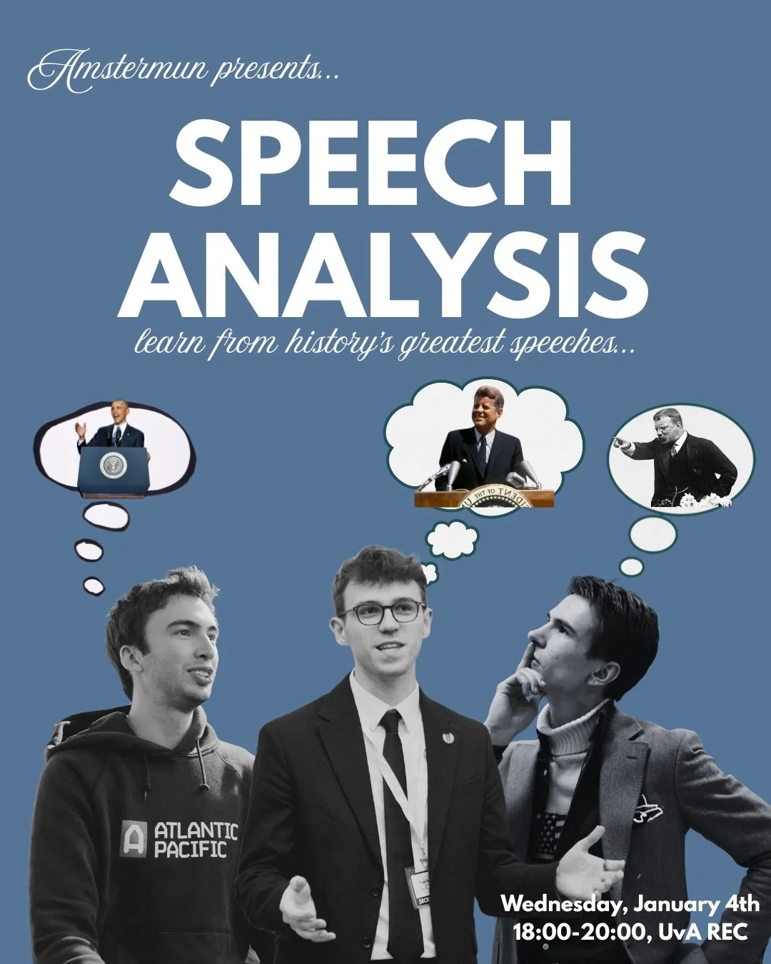 Learn what made history&rsquo;s great speeches great. 🗣️

This week, we will focus on some speeches that are particularly noteworthy for their use of language, persuasive power and statesmanship. We will disect them, looking for the words and ideas 