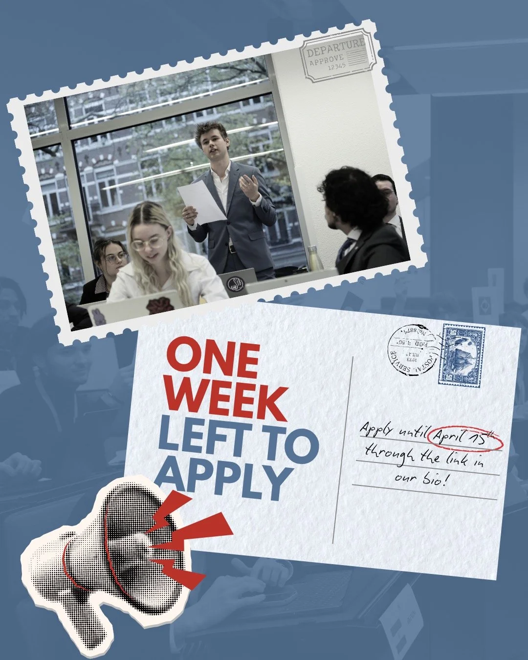ONE WEEK LEFT to apply! ⏳

To join our dynamic, small scale, concentrated MUN experience, sign up through the link in our bio until April 15th to receive your assignment. Whether tackling Russia&rsquo;s territorial ambitions in NATO, debating the imp