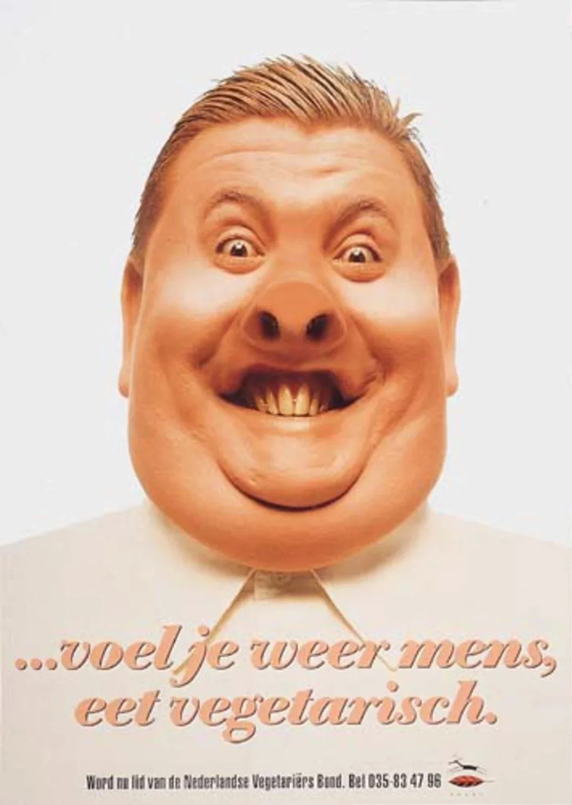 Vegetarierbond Voel je weer mens, eet vegetarisch ‘varken’