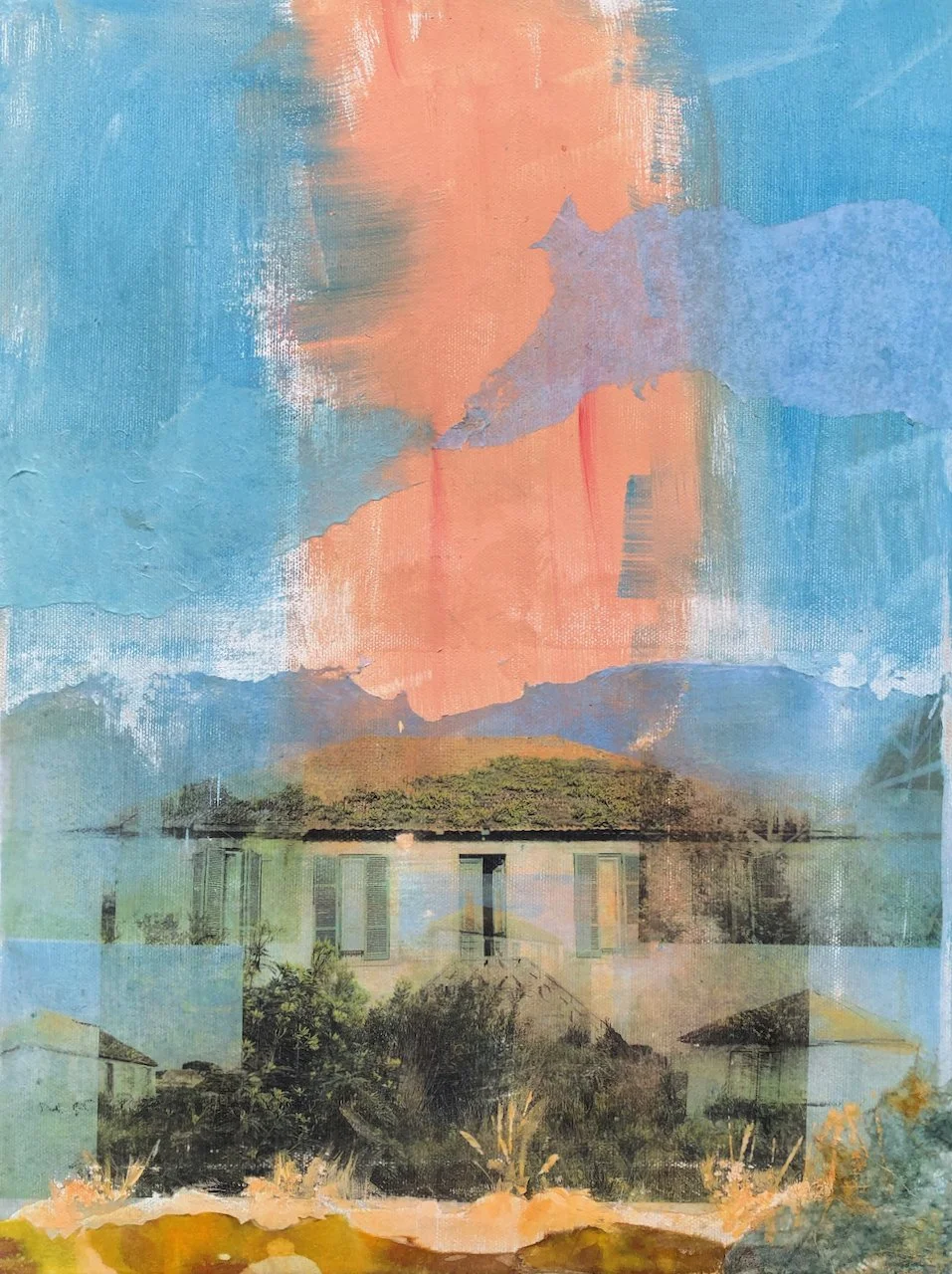 Mixed media on canvas, 30x40cm, 2021, €350 SOLD