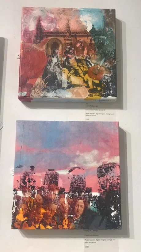 Mixed media collages