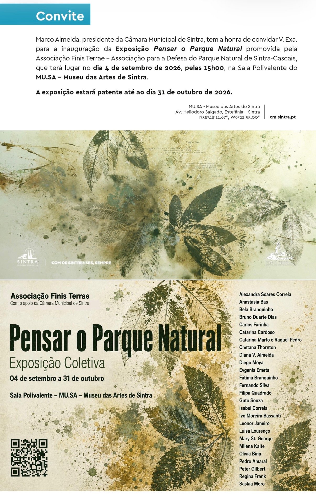 Pensar o Parque Natural  4/9 - 31/10/ 2026