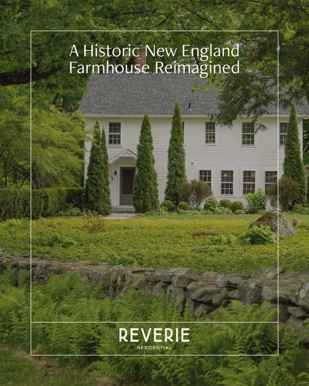 Tucked within a classic New England village, this historic farmhouse is the kind of home that never really leaves you.

Years after it changed hands, its story still lingers with us. A study in how thoughtful design and timeless architecture can feel