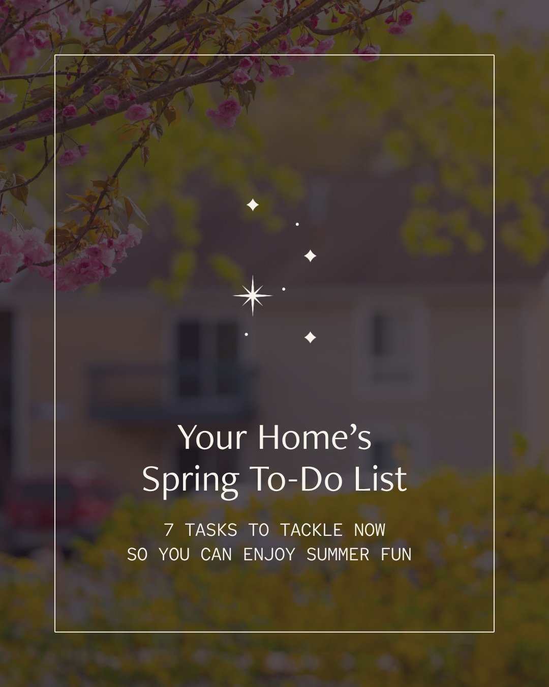 A little upkeep goes a long way 🌷

Spring is the perfect time to do a simple reset around the home and take care of the things that tend to get overlooked during the winter months.

From HVAC maintenance and gutter cleanouts to washing windows, refr