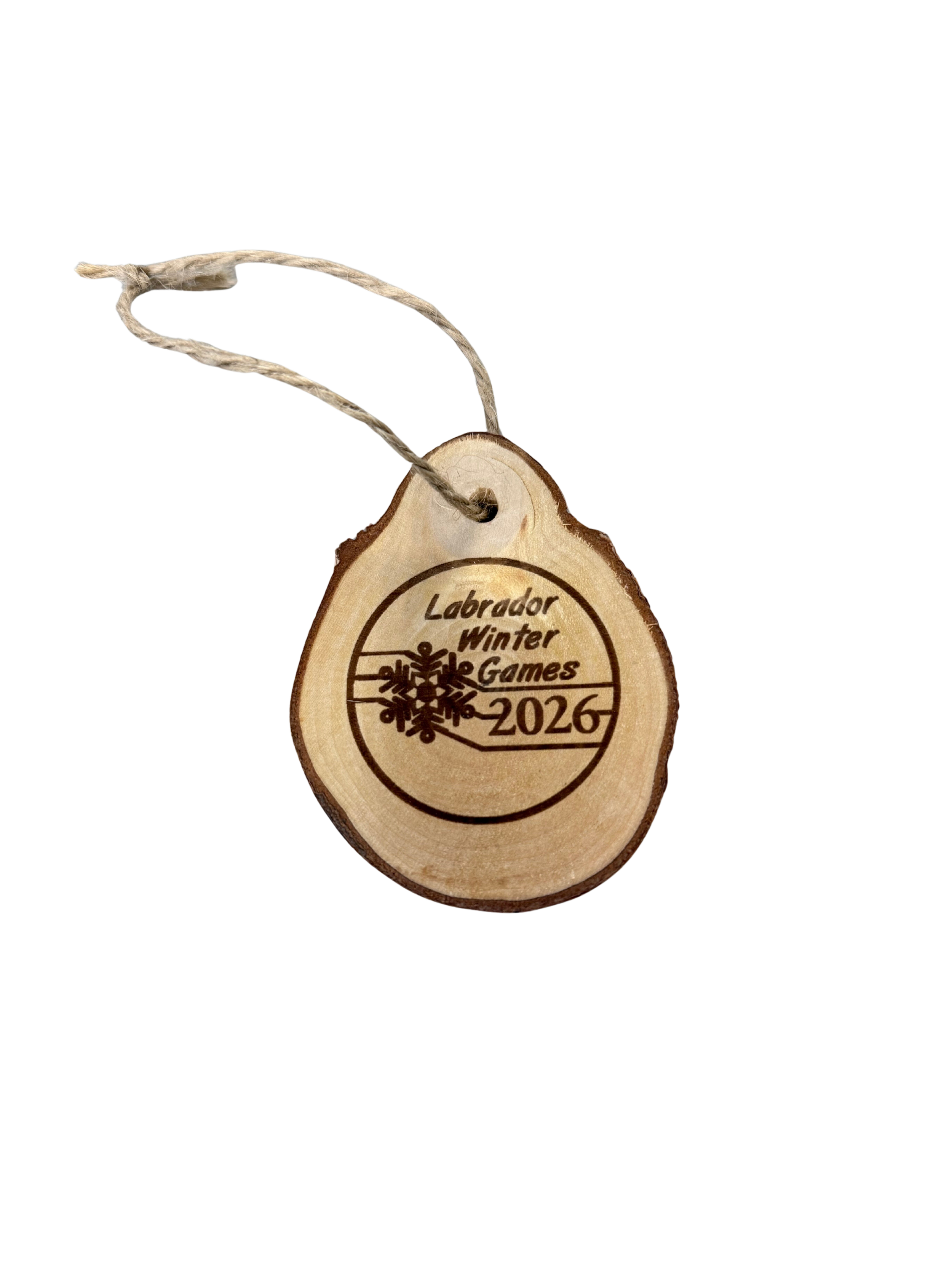 Natural Wood Christmas Ornament