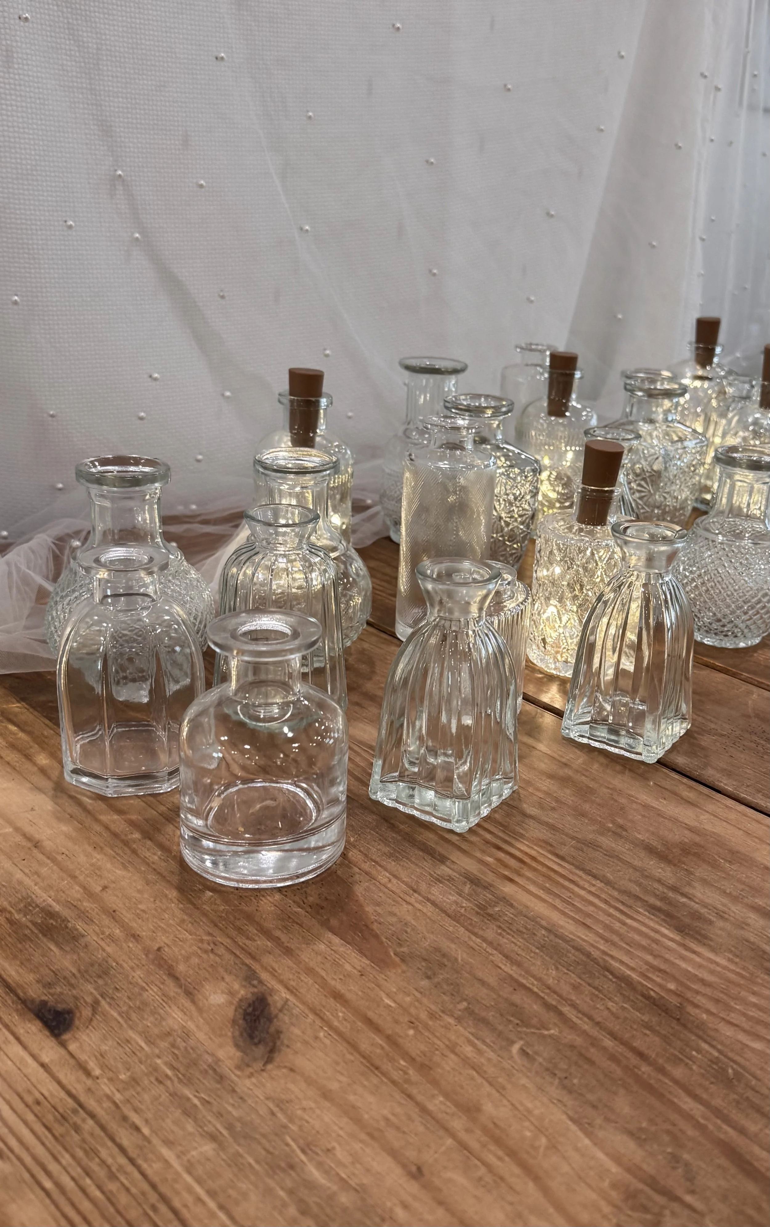 Assorted Glass Bud Vases