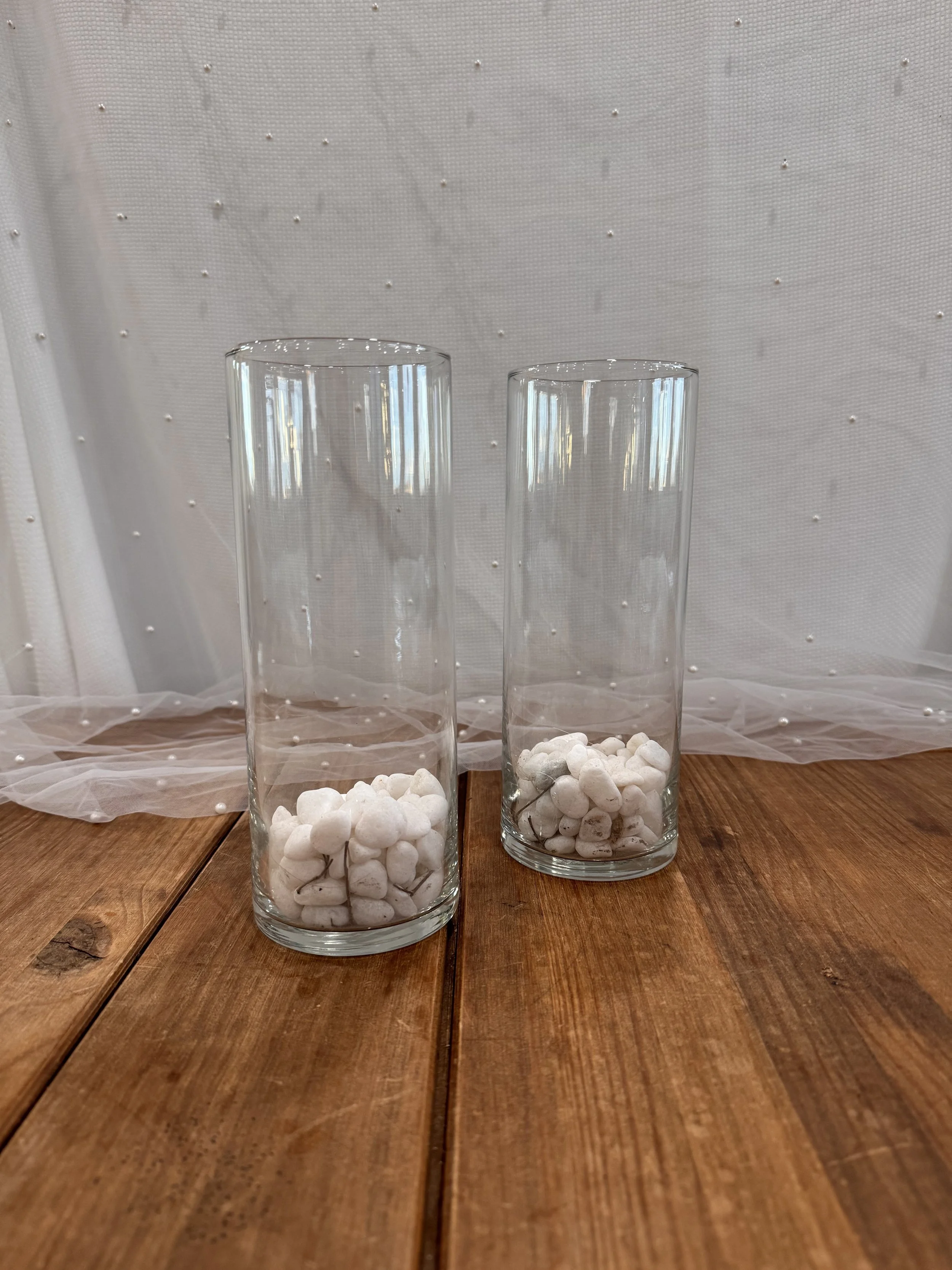 Medium Clear Cylinder Vases