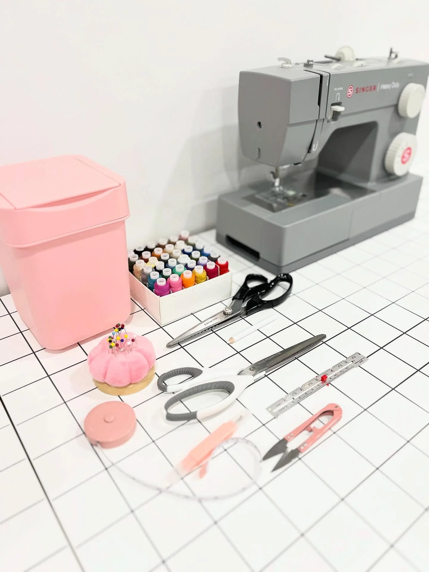 Snips, threads, and sparkles all set! Our first class is ready to roll 💕🧷🎀

#SewAndTell #TinyCreators #SewCute #ReadySetSew #CutestClassEver