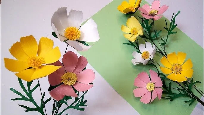 Paper Flowers Studio: Crafting Cosmos &amp; Daisies