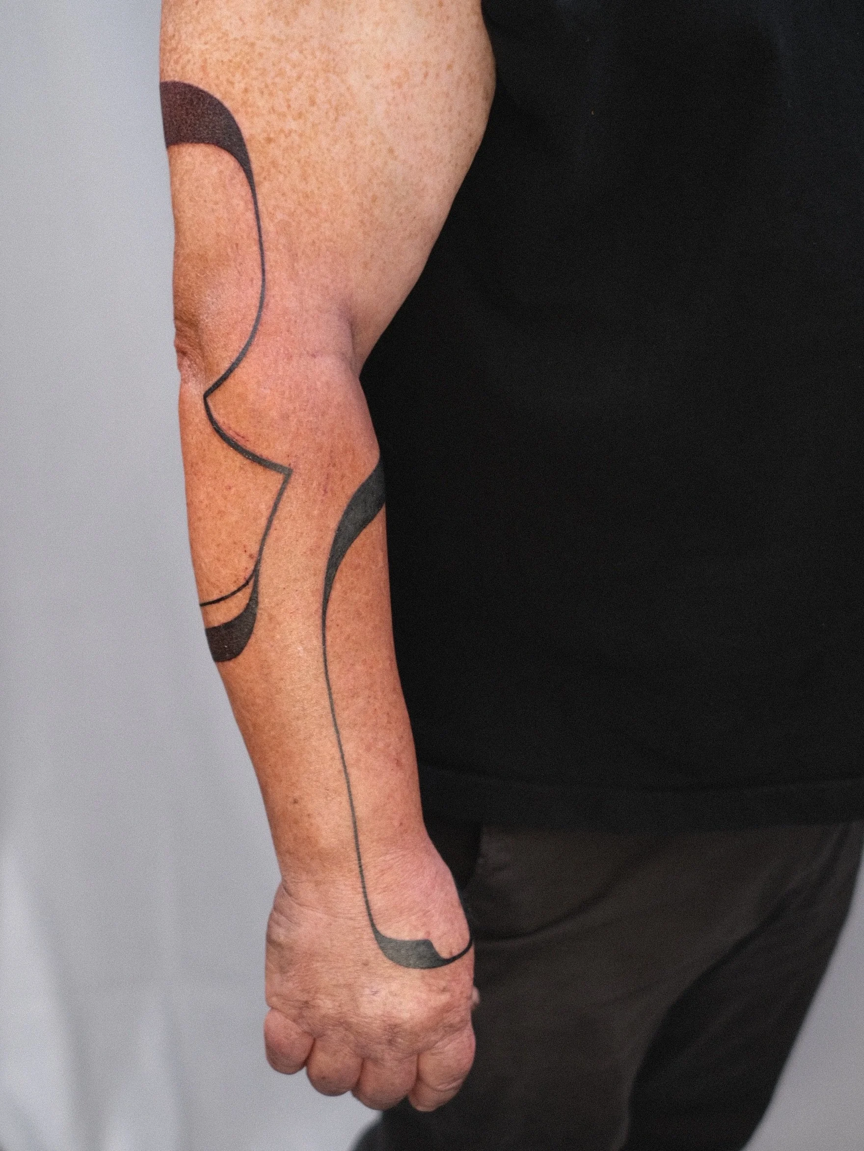 Freehand lines for James 
Last three images are the other arm healed and hairy from 2 years ago.