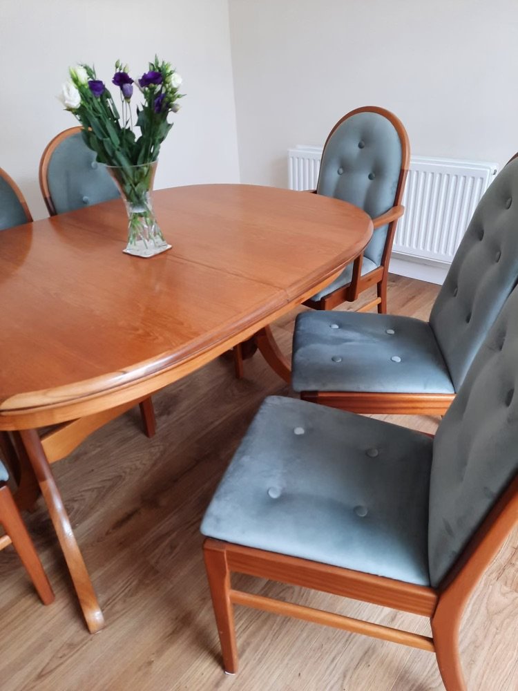 Dining seats re-covered