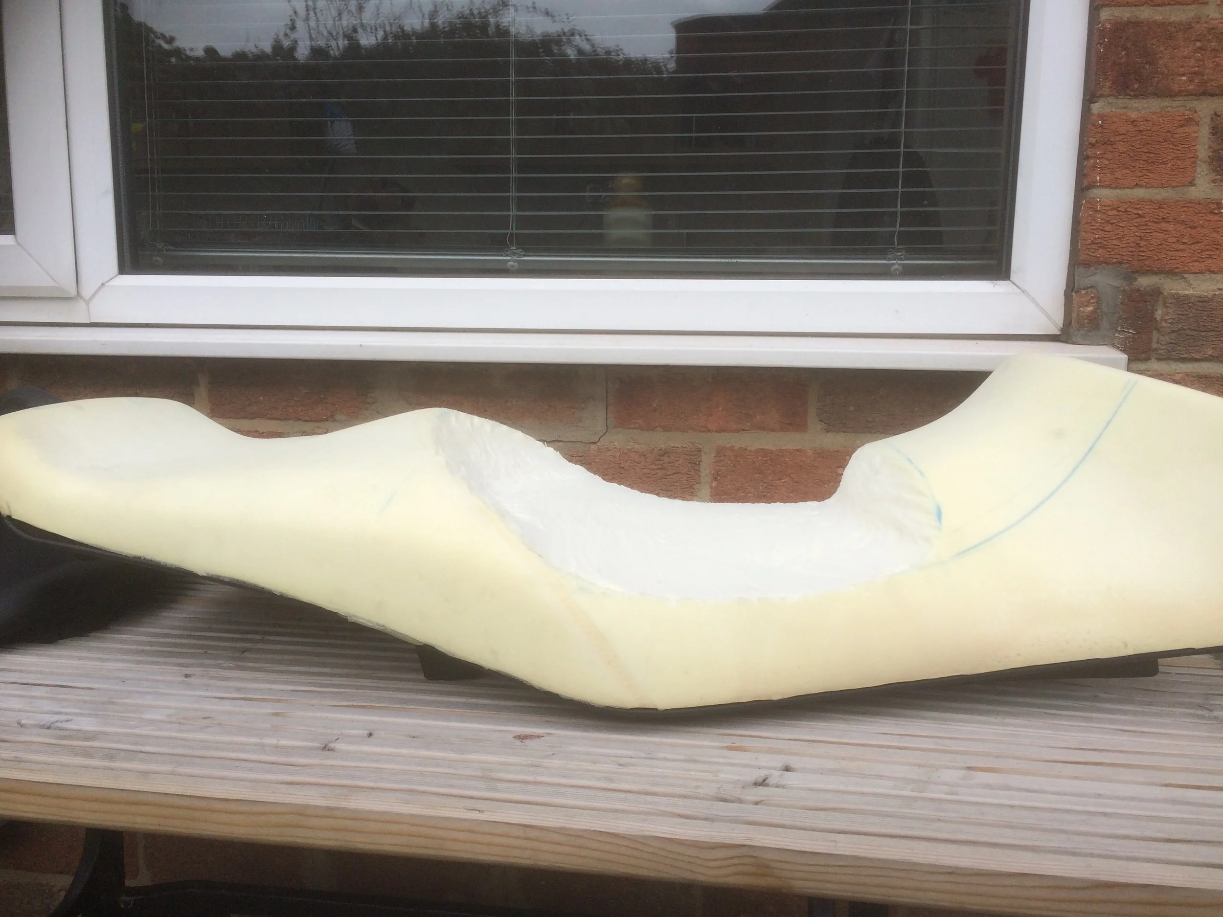Motorbike seat reshaping